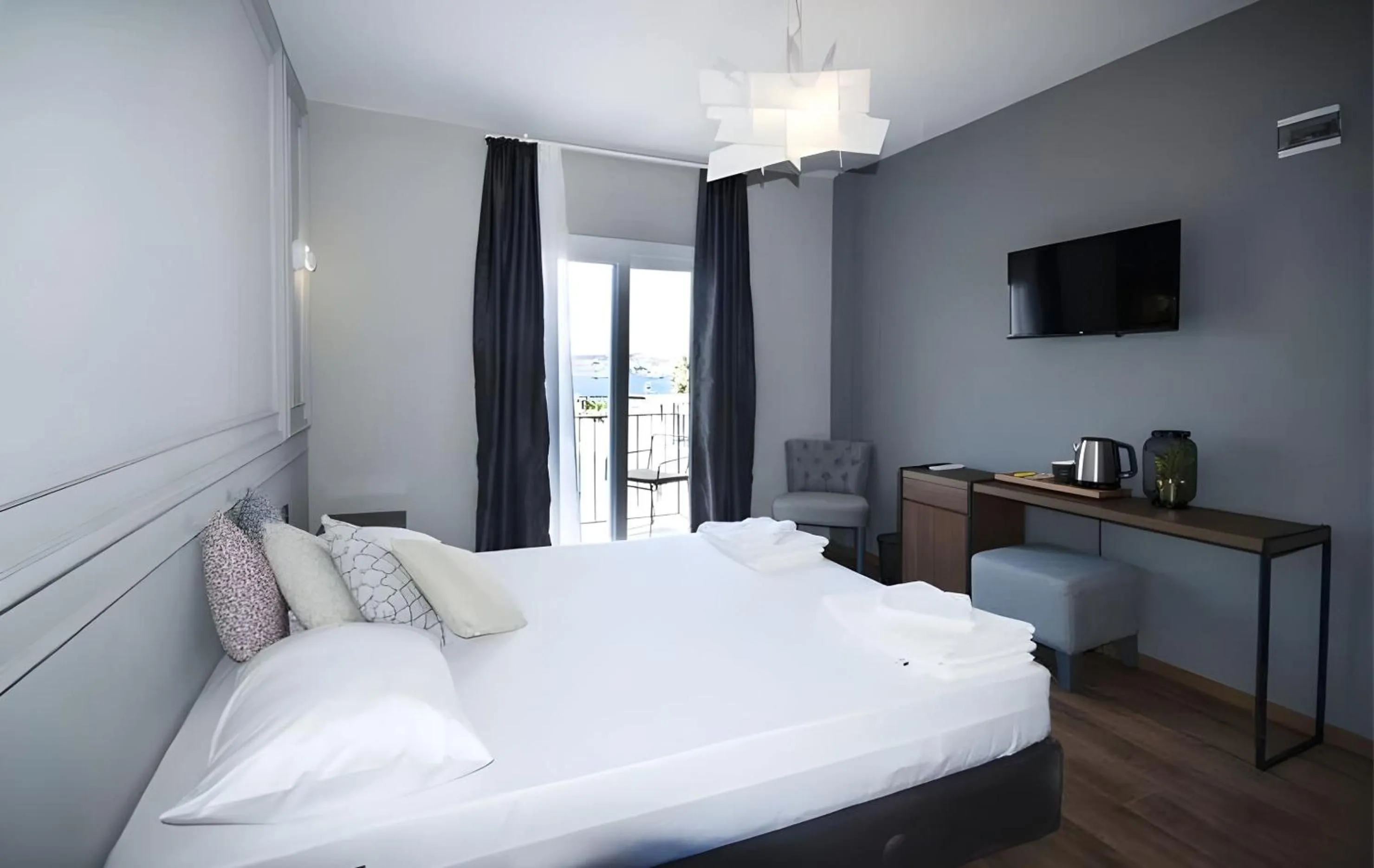 Bed in Smart City Suites Hotel Bodrum