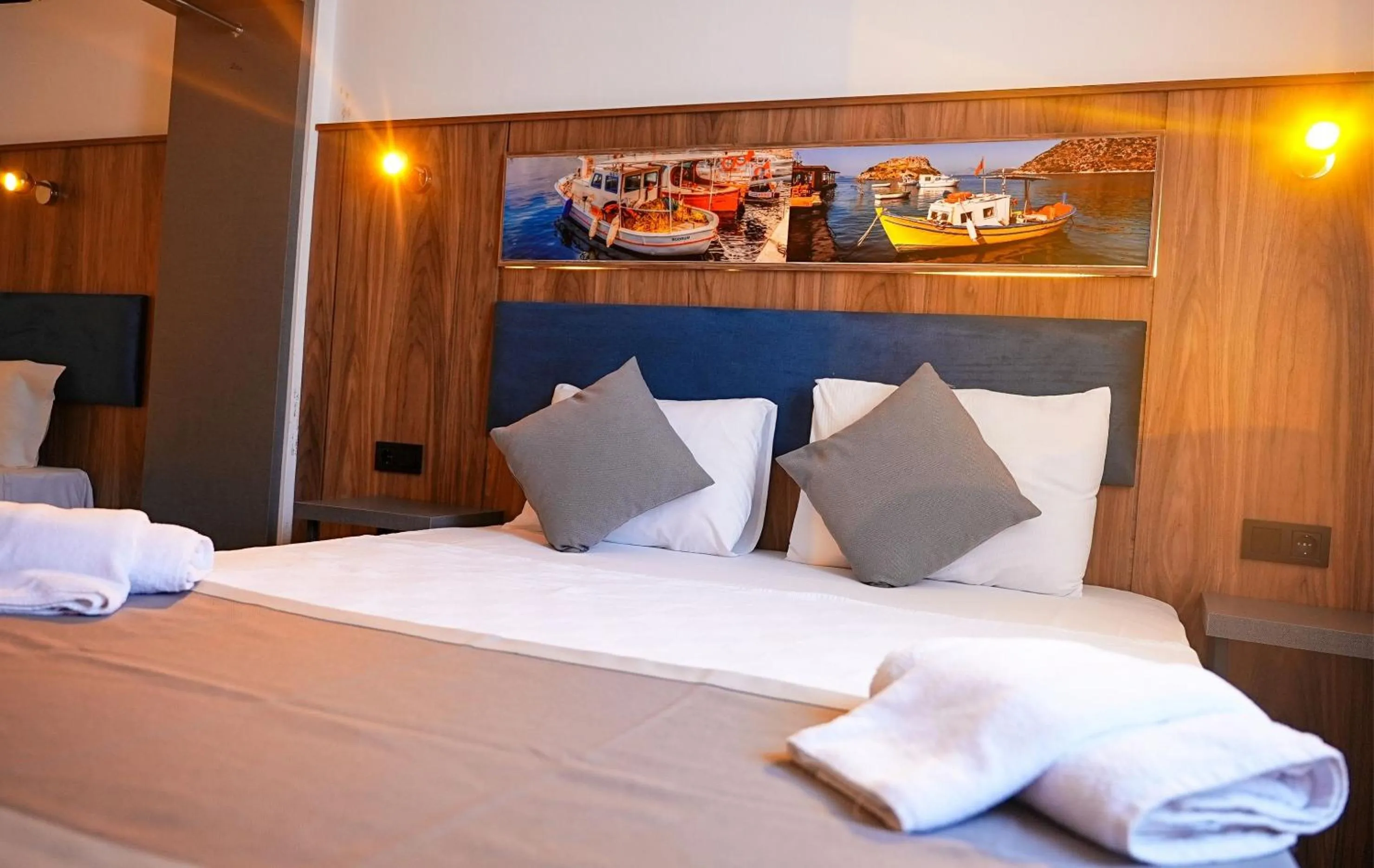 Bed in Smart City Suites Hotel Bodrum