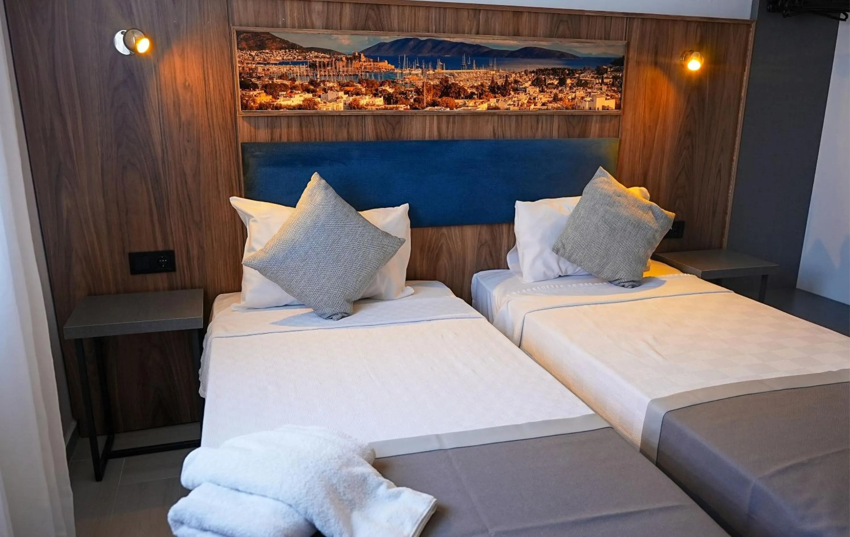 Bed in Smart City Suites Hotel Bodrum