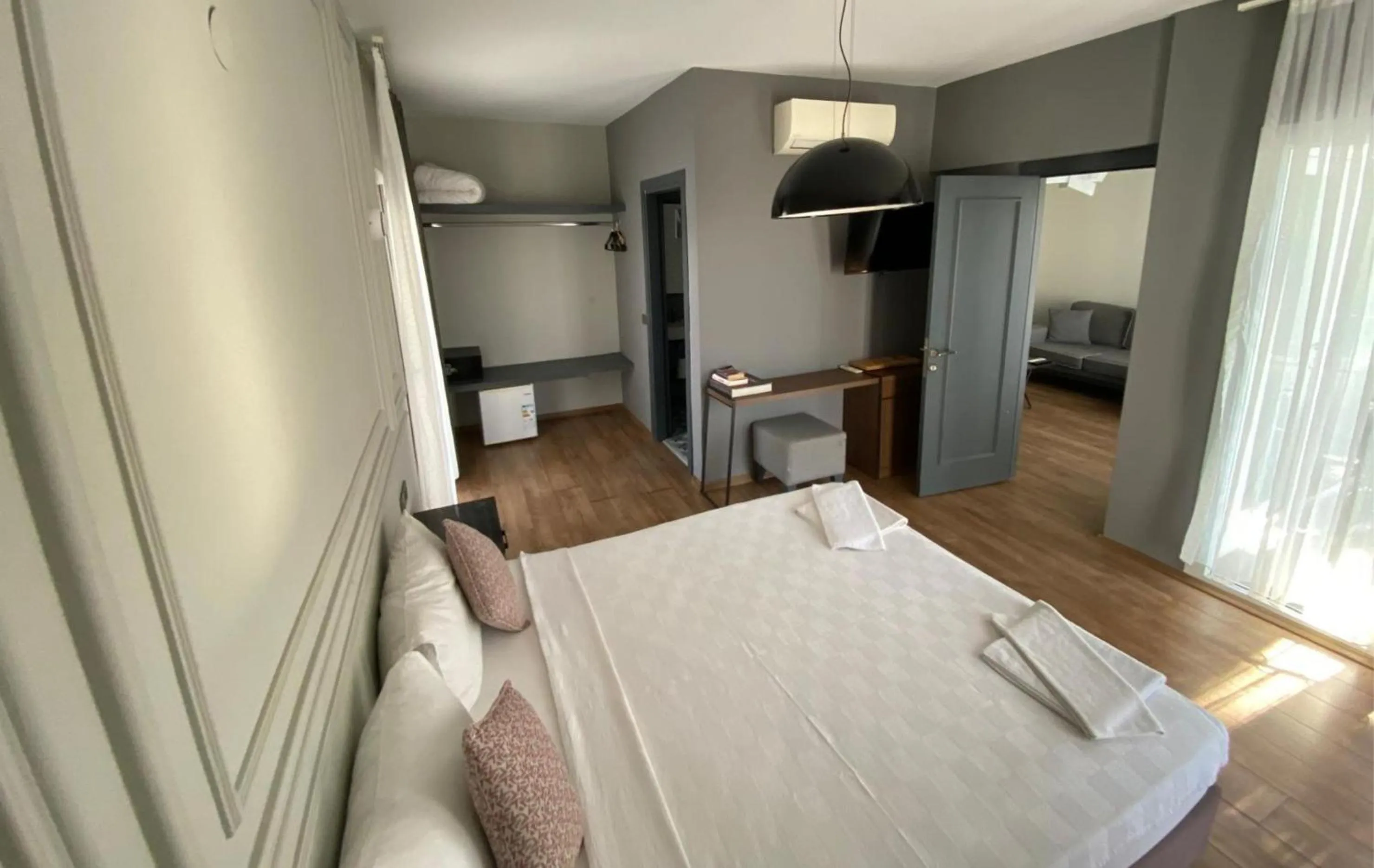 Bed in Smart City Suites Hotel Bodrum