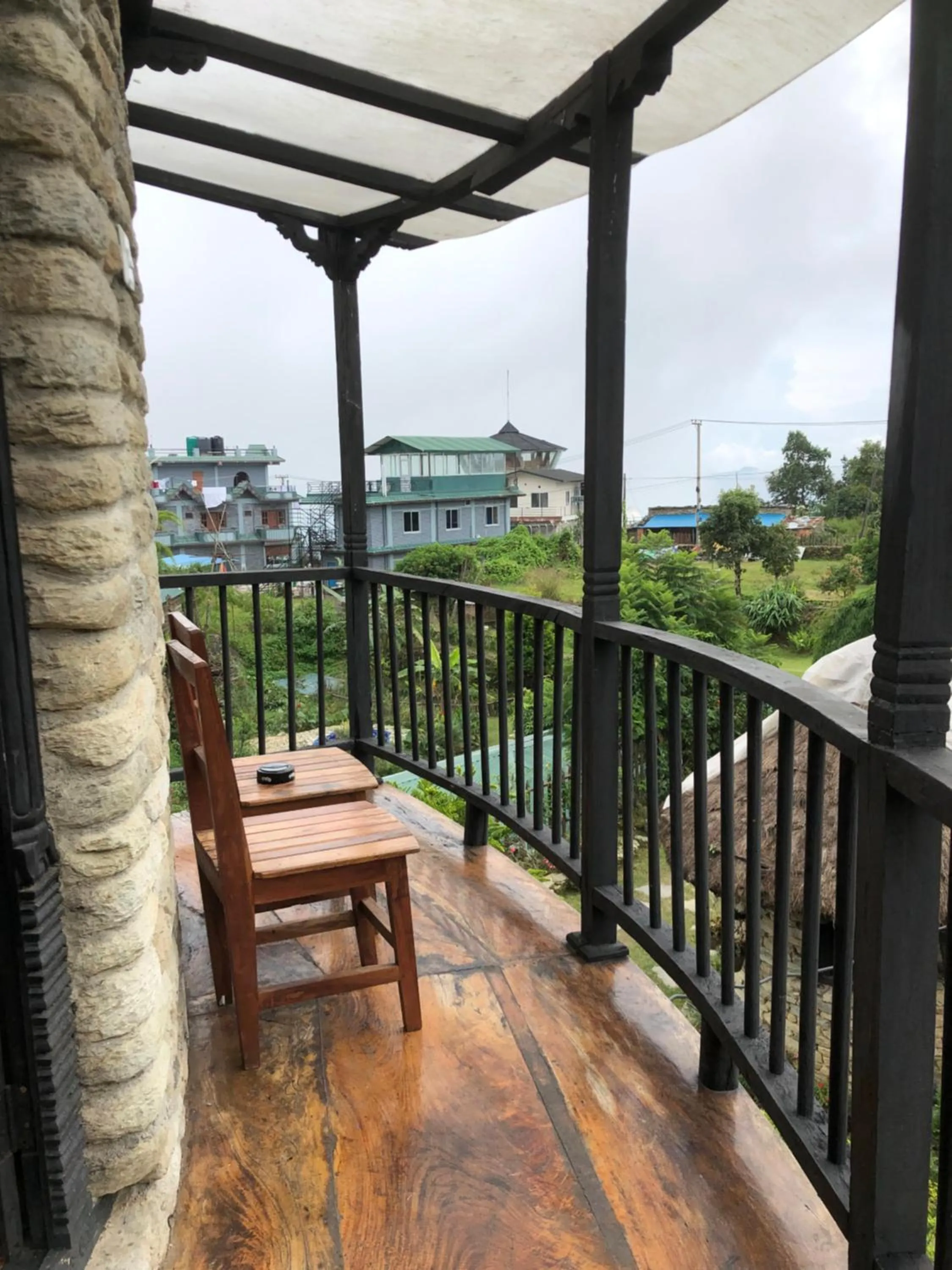 Balcony/Terrace in Bhanjyang Village Lodge