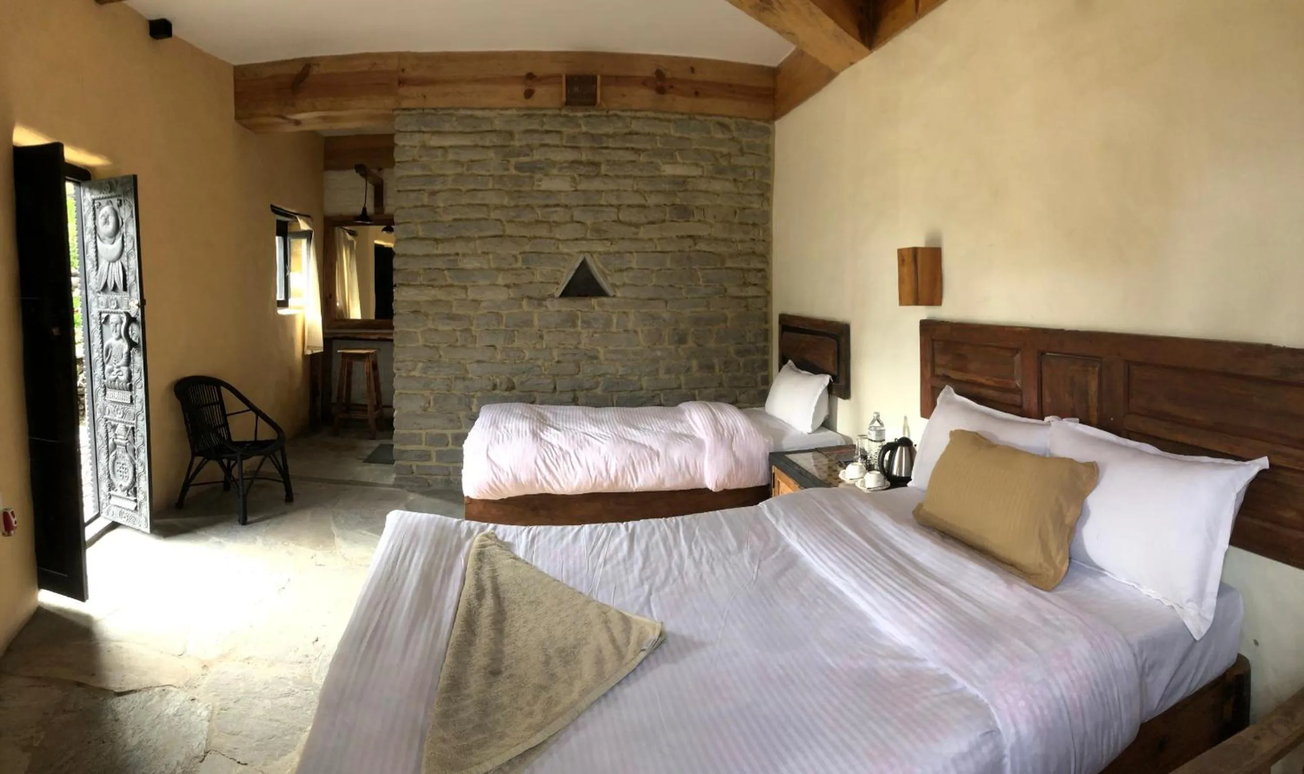 Photo of the whole room, Bed in Bhanjyang Village Lodge