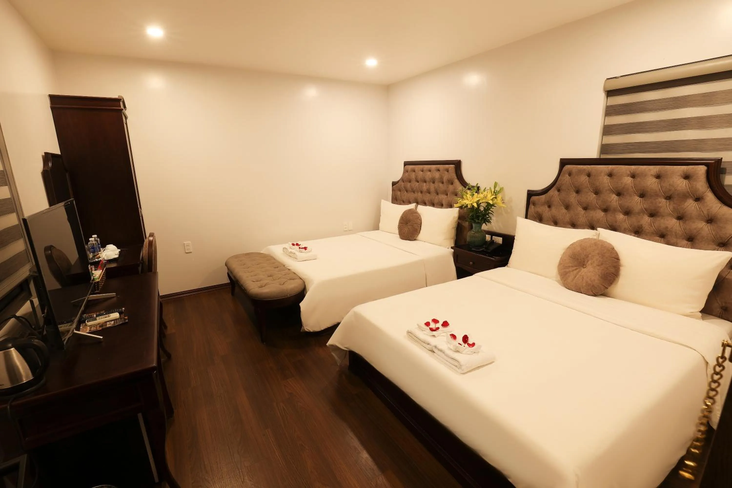 Bed in Royal Văn Phú Hotel