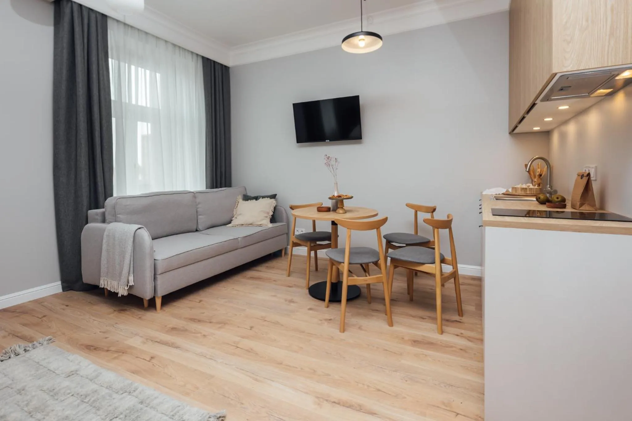 Kitchen or kitchenette in Aparthotel Amella