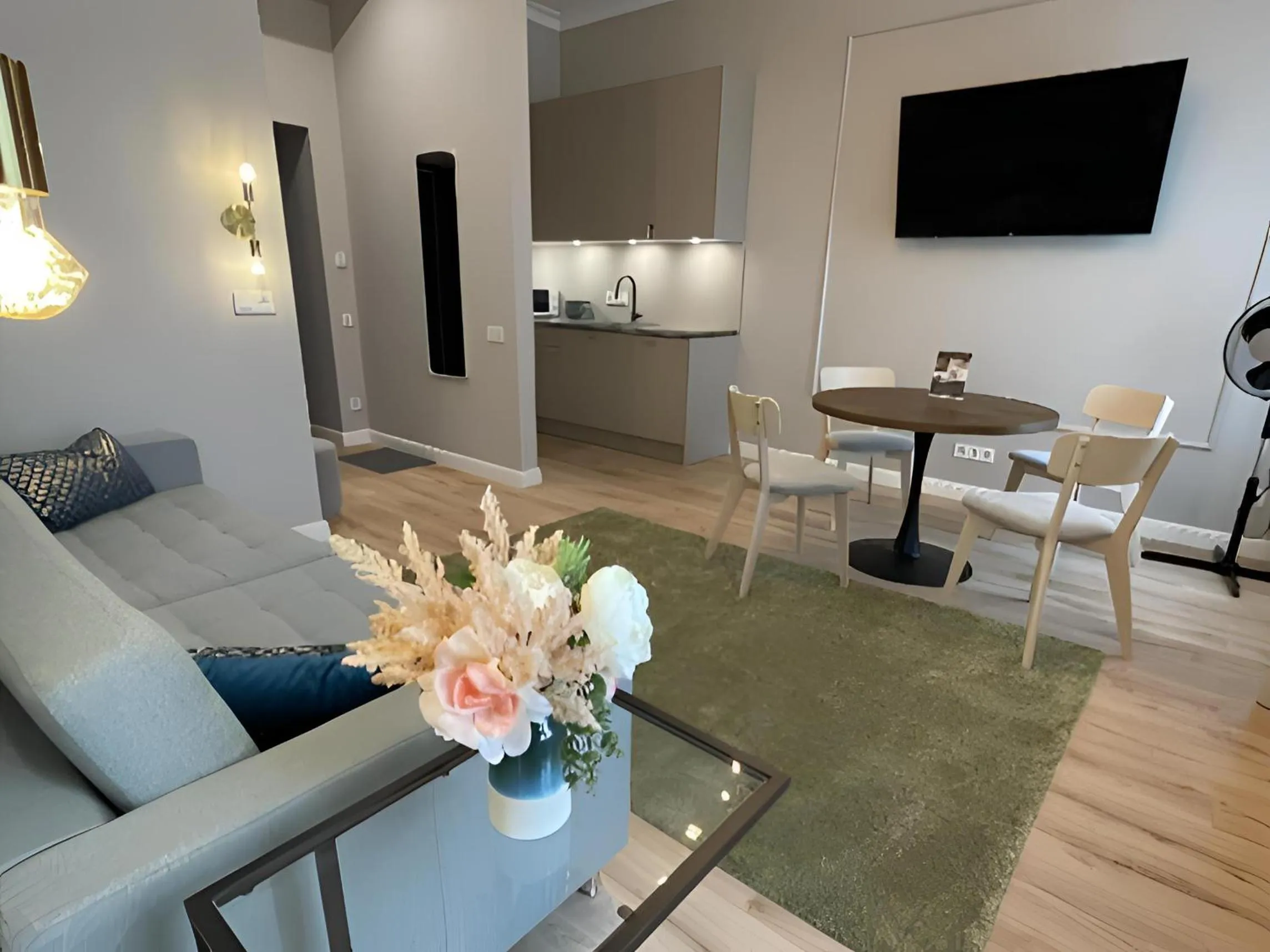 Kitchen or kitchenette in Aparthotel Amella