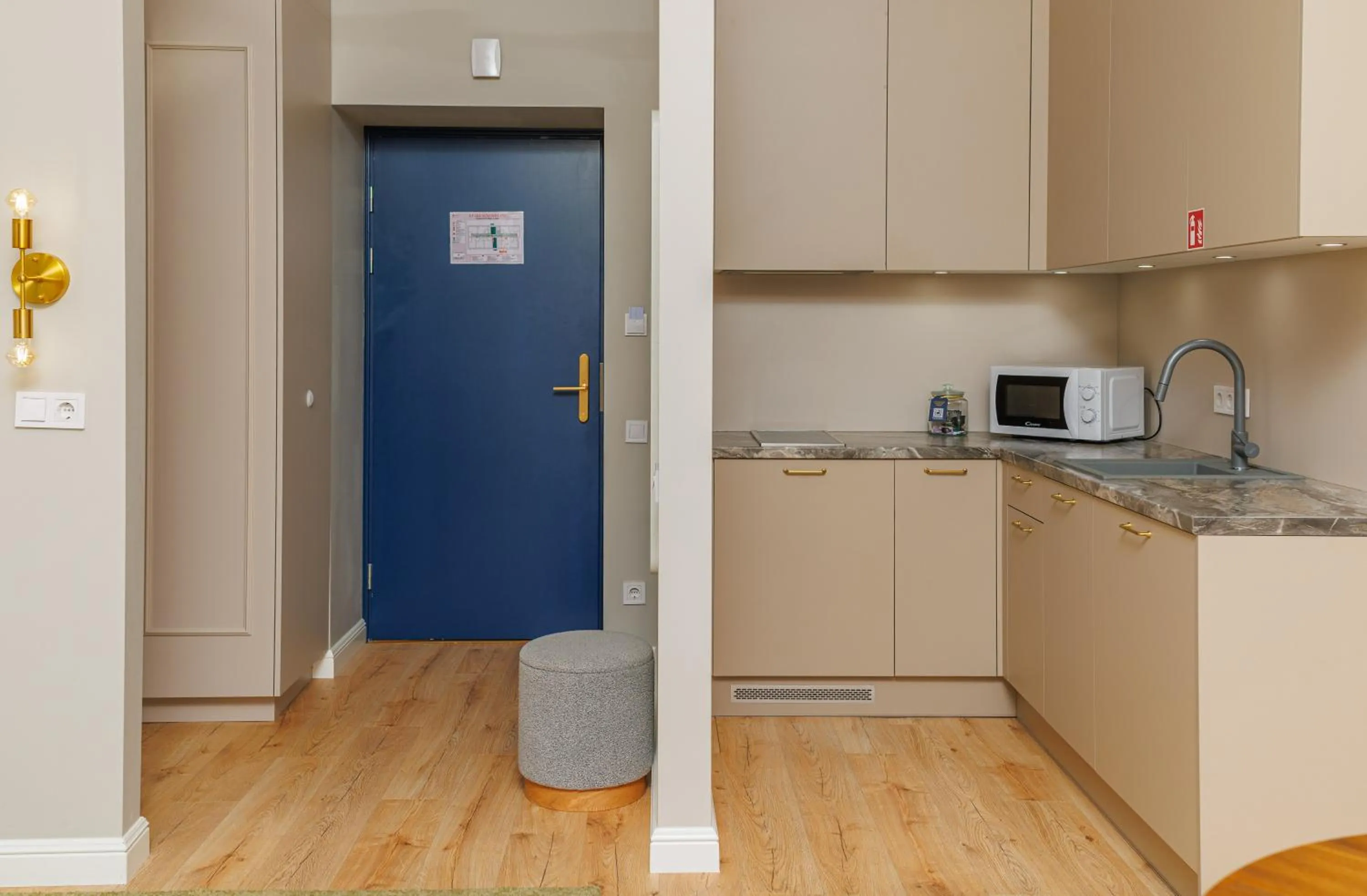 Kitchen or kitchenette in Aparthotel Amella