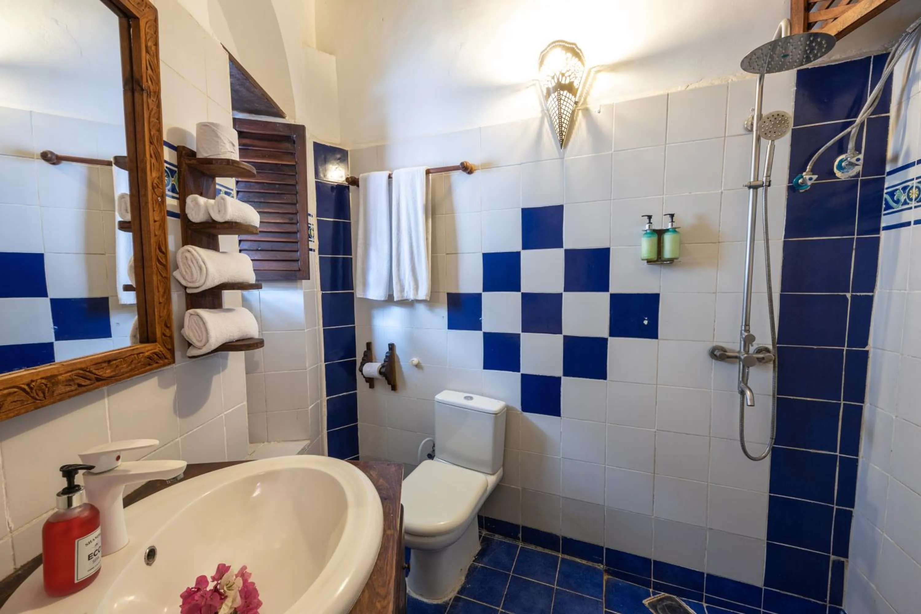 Shower in Shaba Boutique Hotel