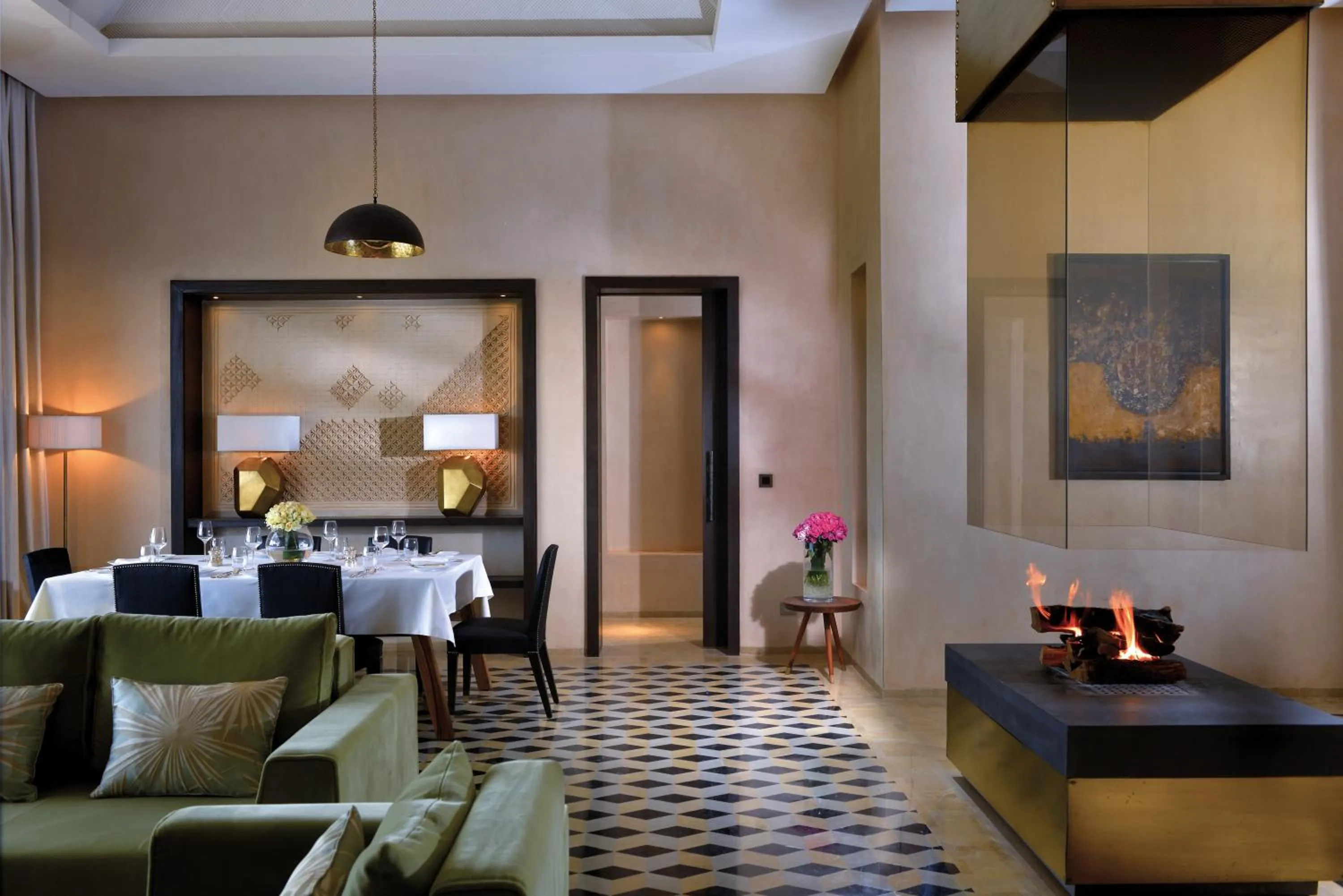 Living room in Fairmont Royal Palm Marrakech