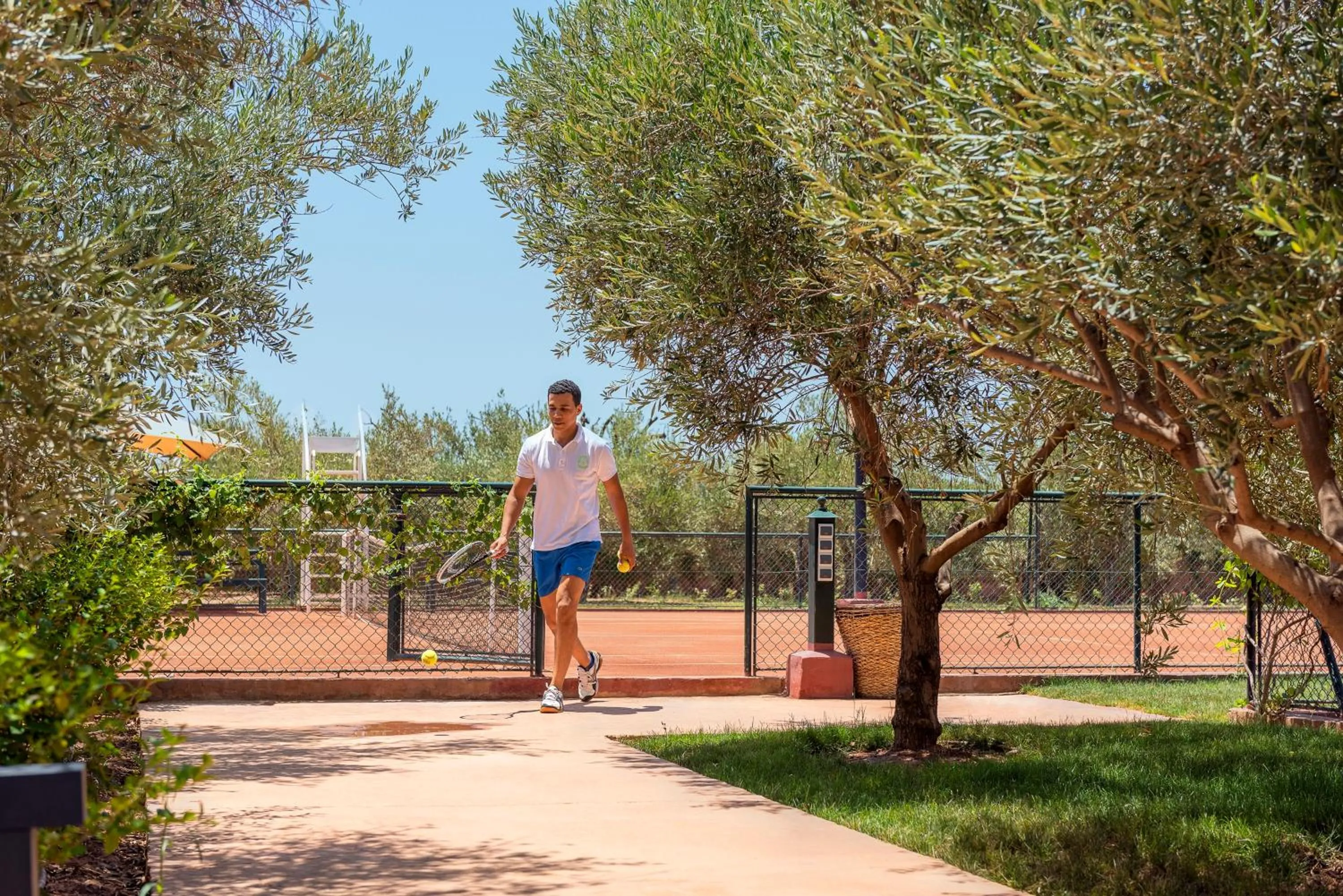 Tennis court in Fairmont Royal Palm Marrakech