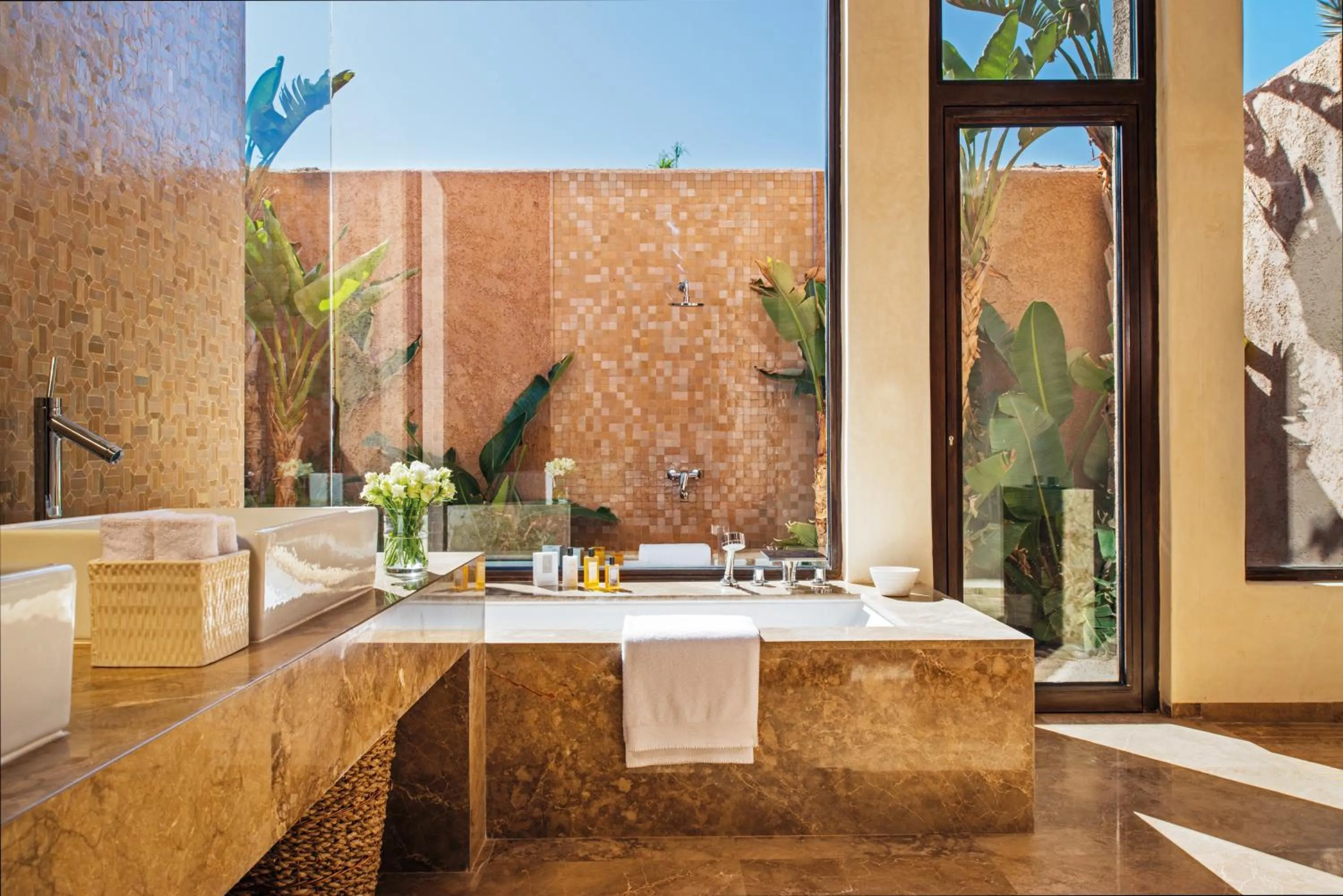 Shower in Fairmont Royal Palm Marrakech