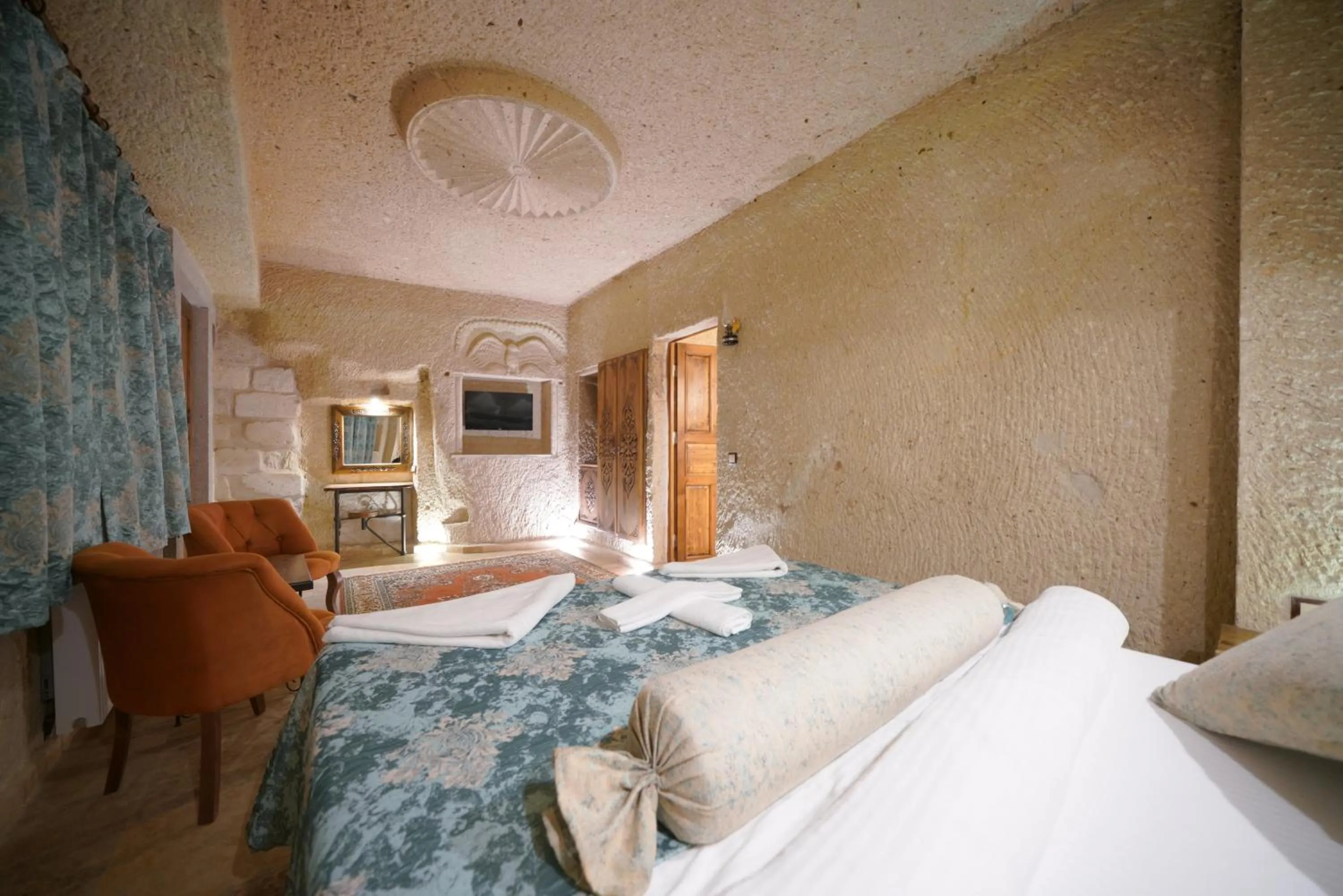 Bed in Kaya Konak Cave