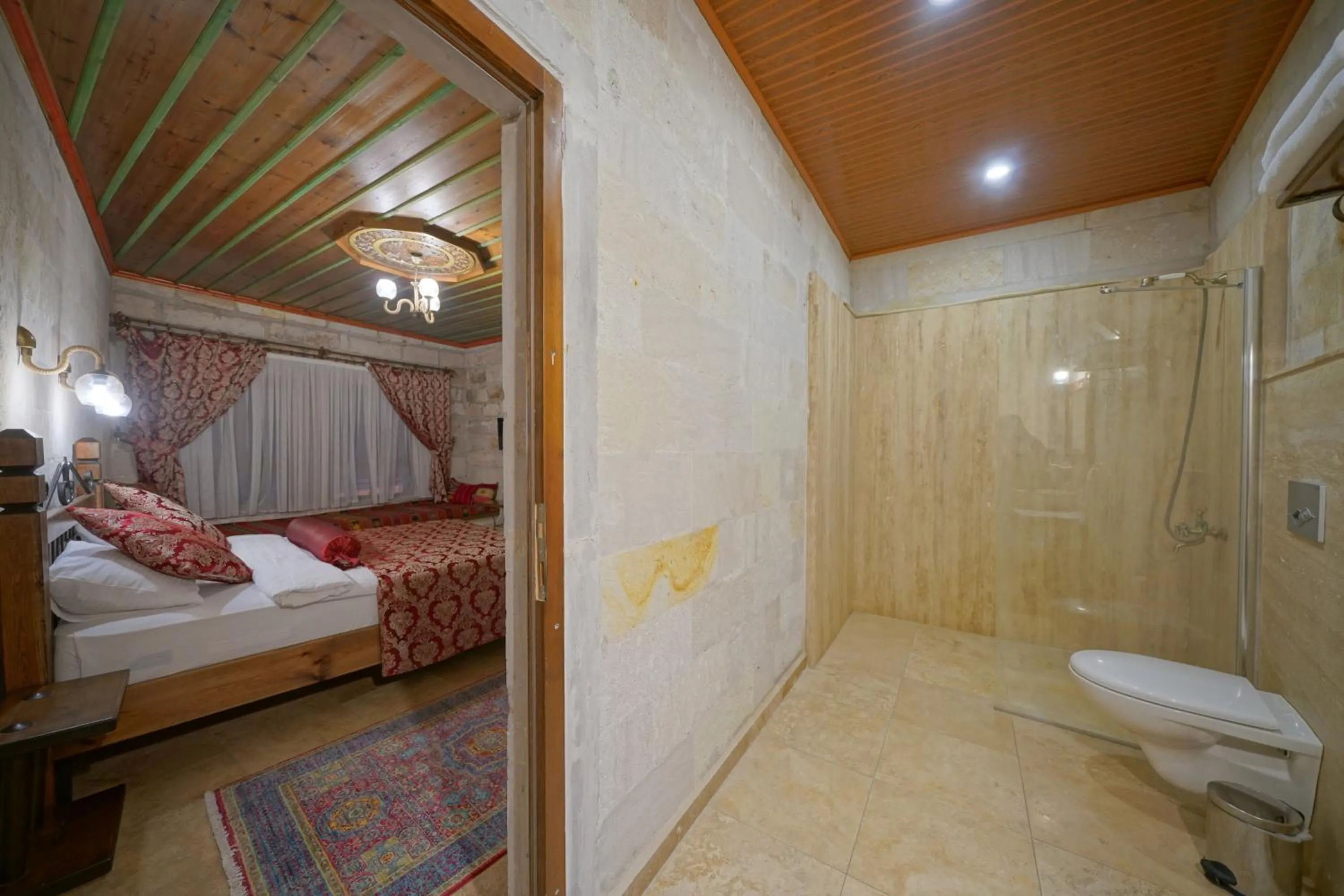 Bed in Kaya Konak Cave