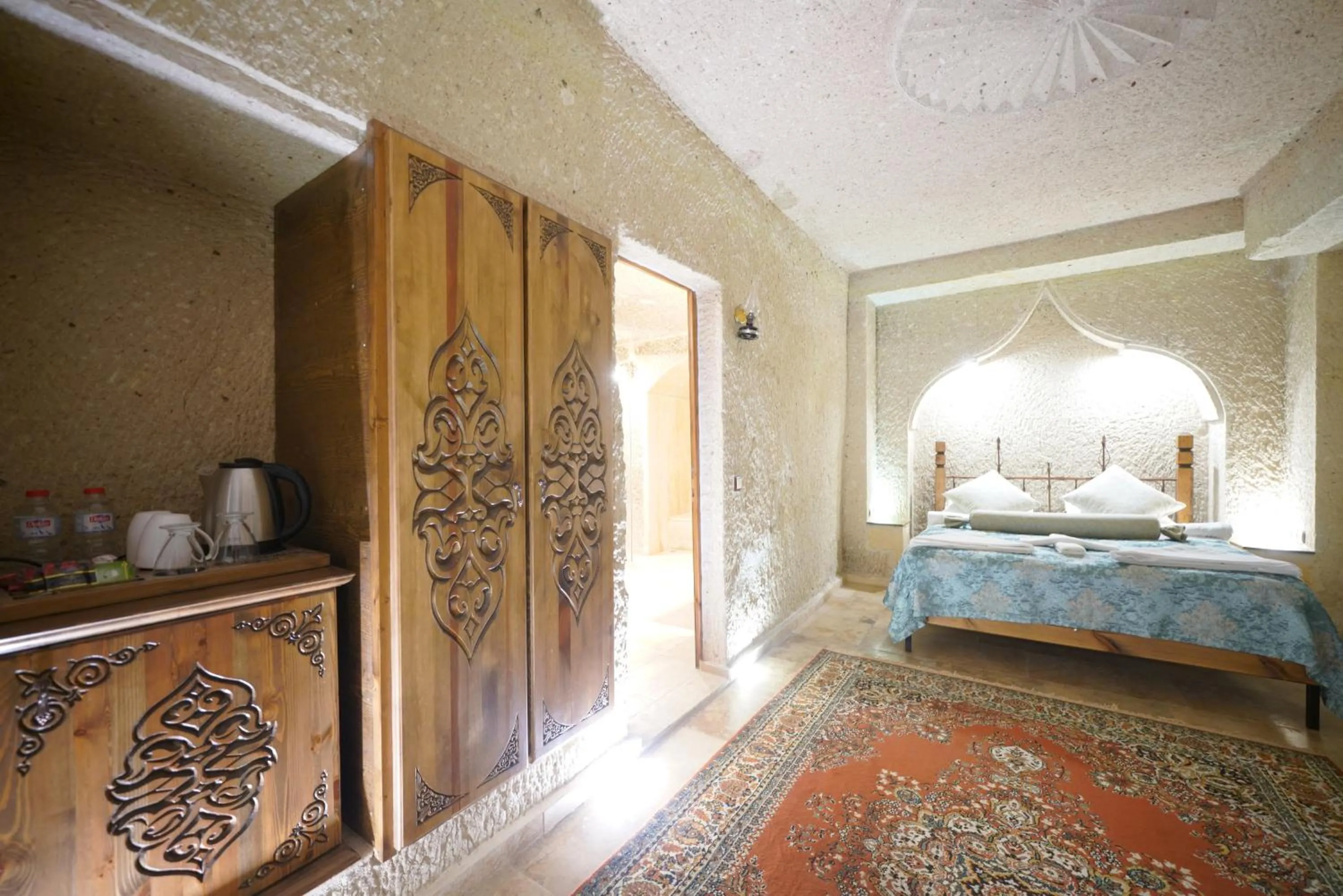 Bed in Kaya Konak Cave