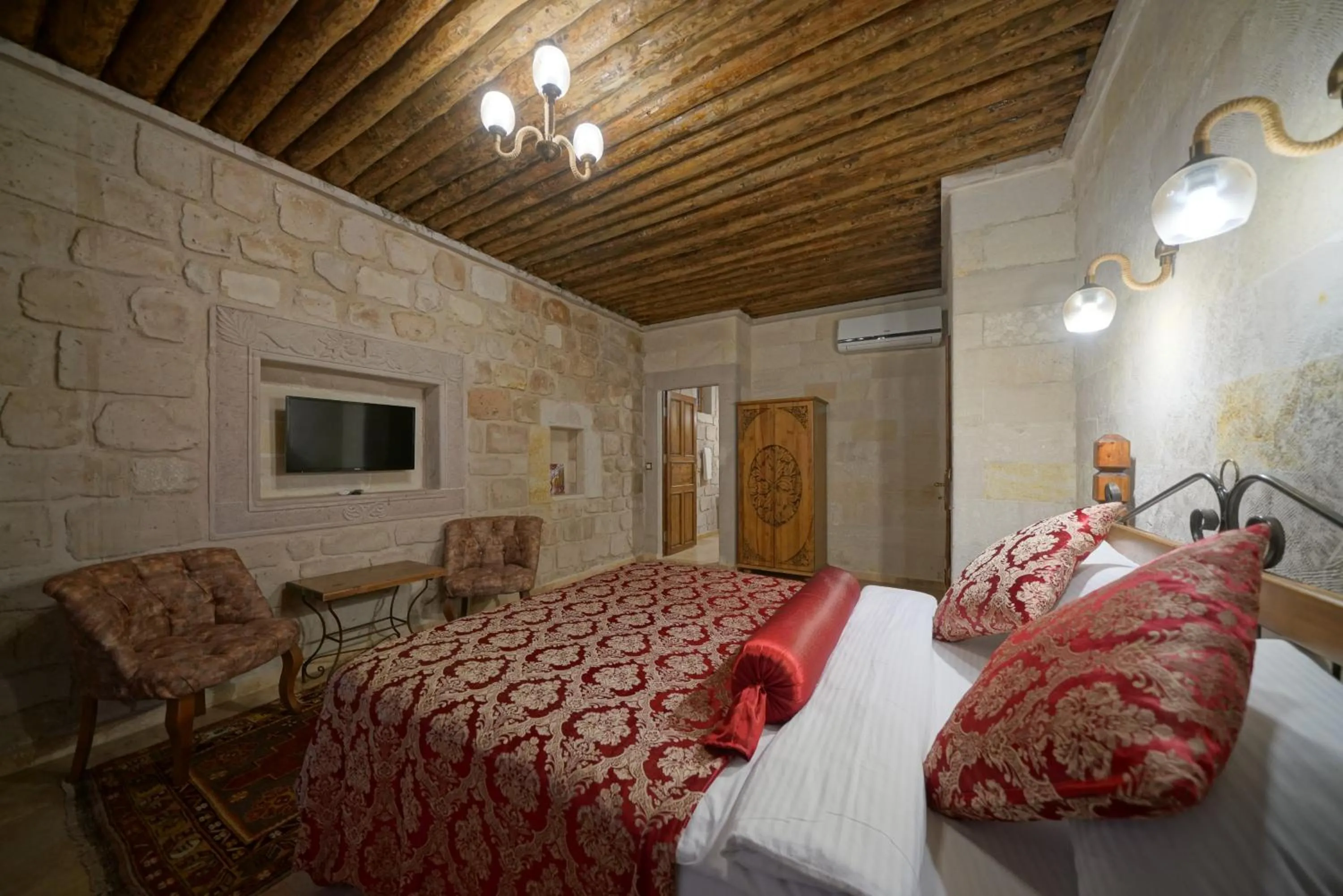 Bed in Kaya Konak Cave