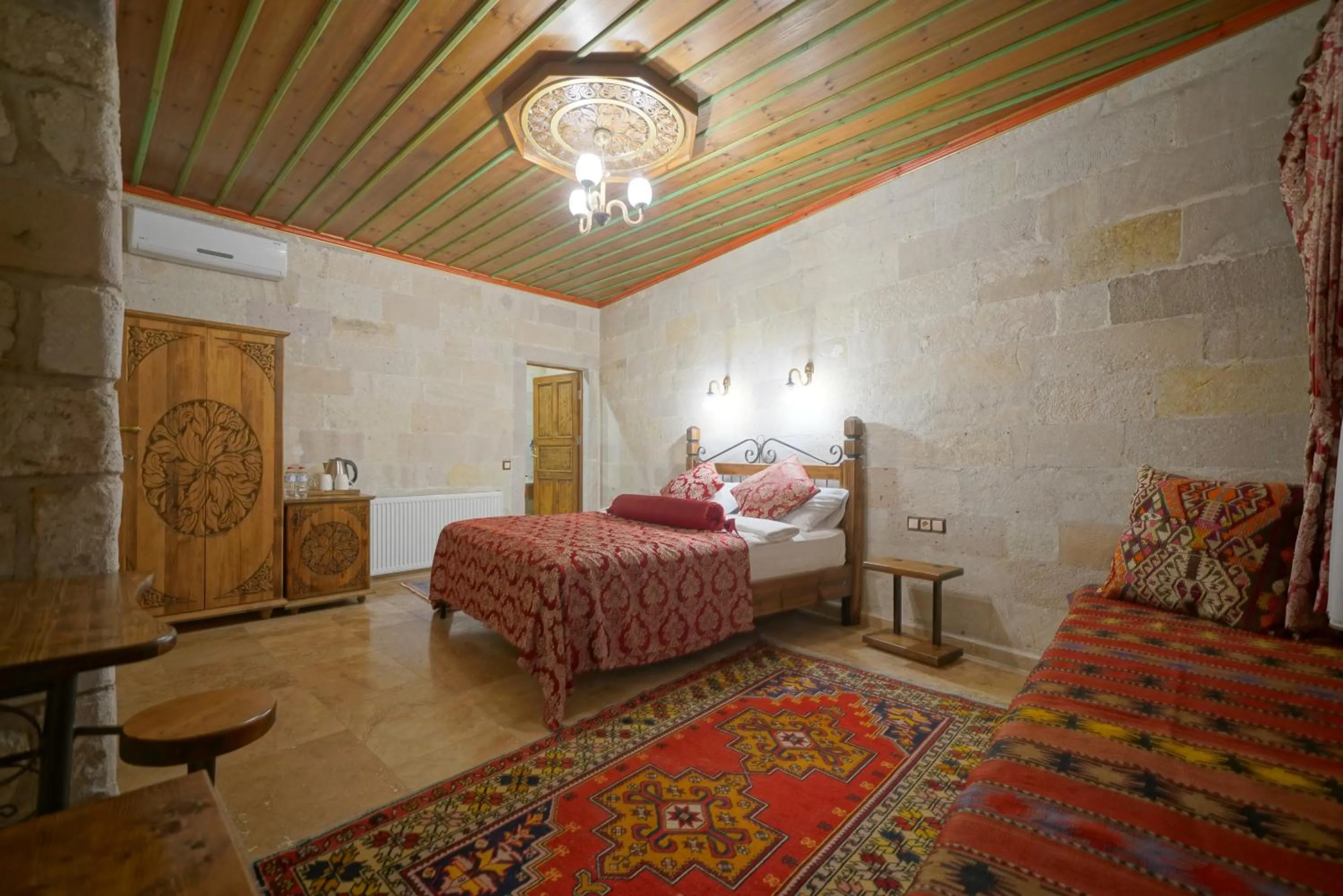 Bed in Kaya Konak Cave