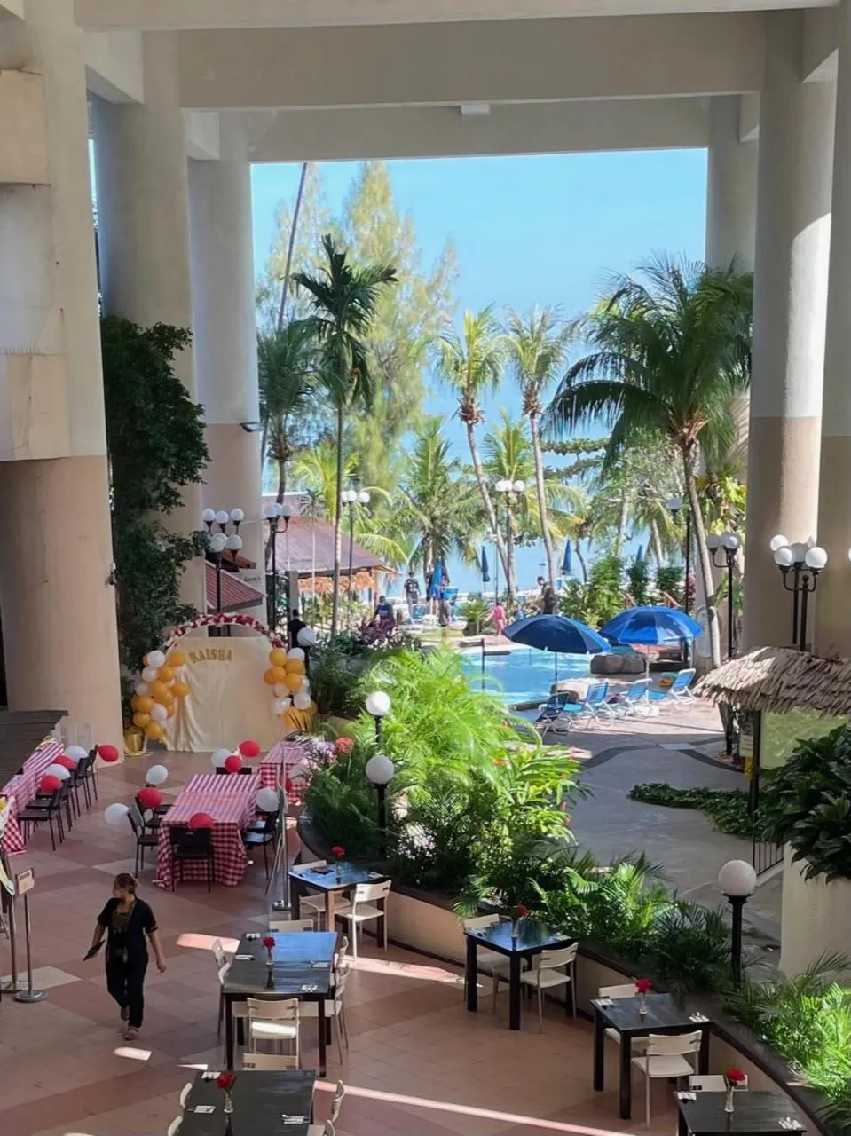 Patio in Paradise by the Sea in Penang by Veron at Rainbow Paradise