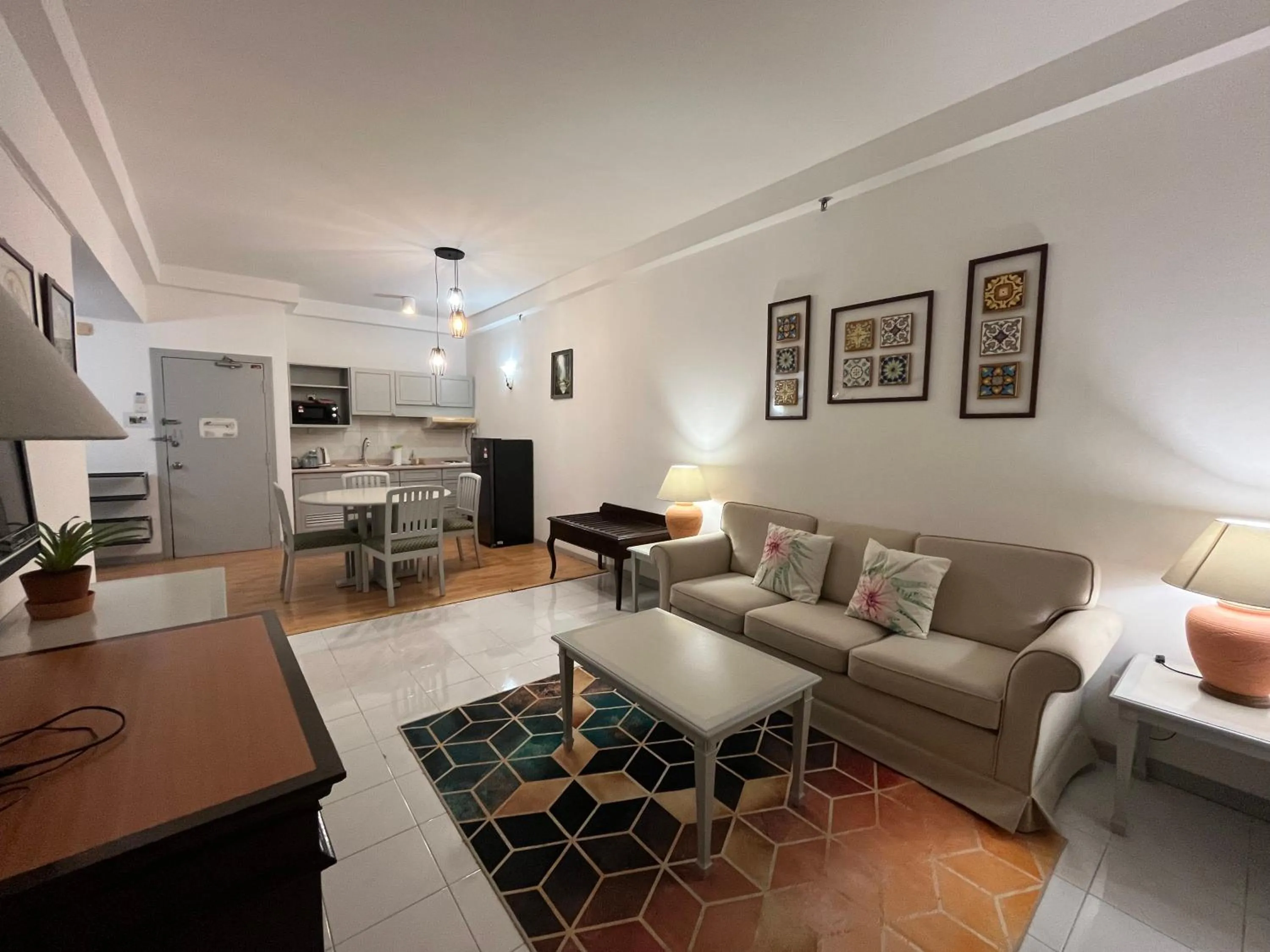 Living room in Paradise by the Sea in Penang by Veron at Rainbow Paradise