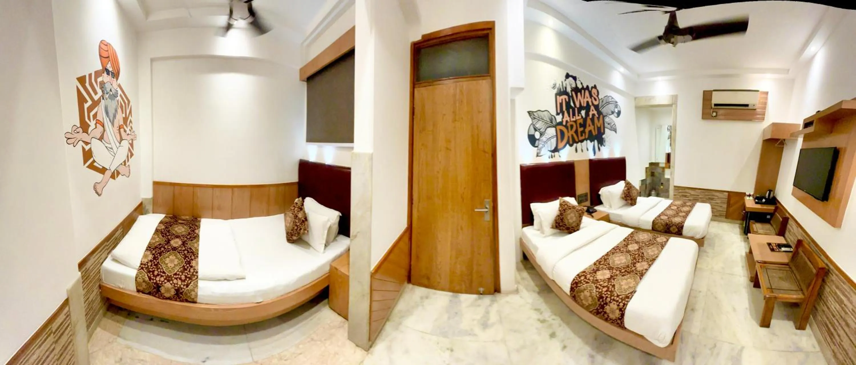 Bedroom, Bed in Hotel Cottage Yes Please New Delhi