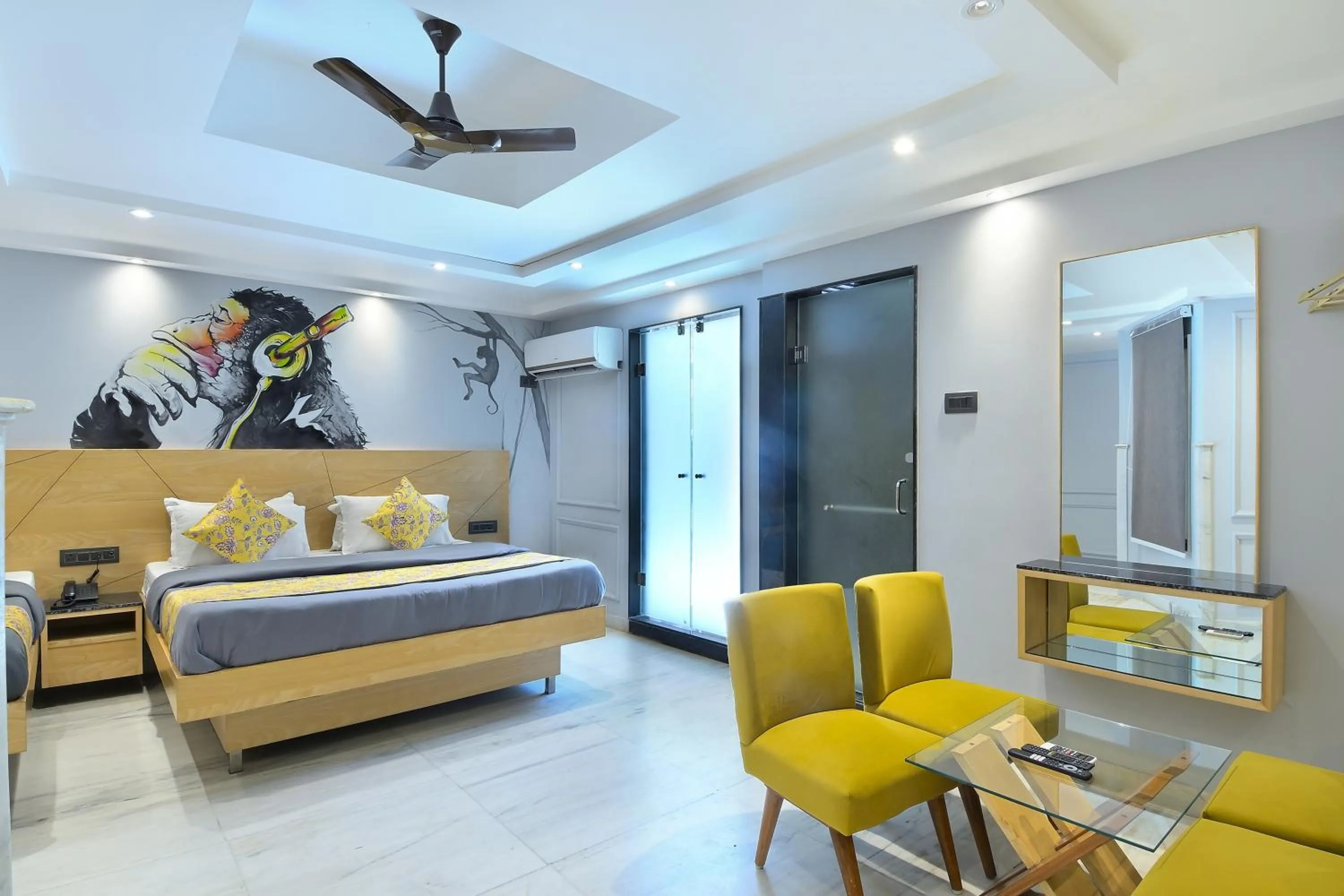 Photo of the whole room, Bed in Hotel Cottage Yes Please New Delhi