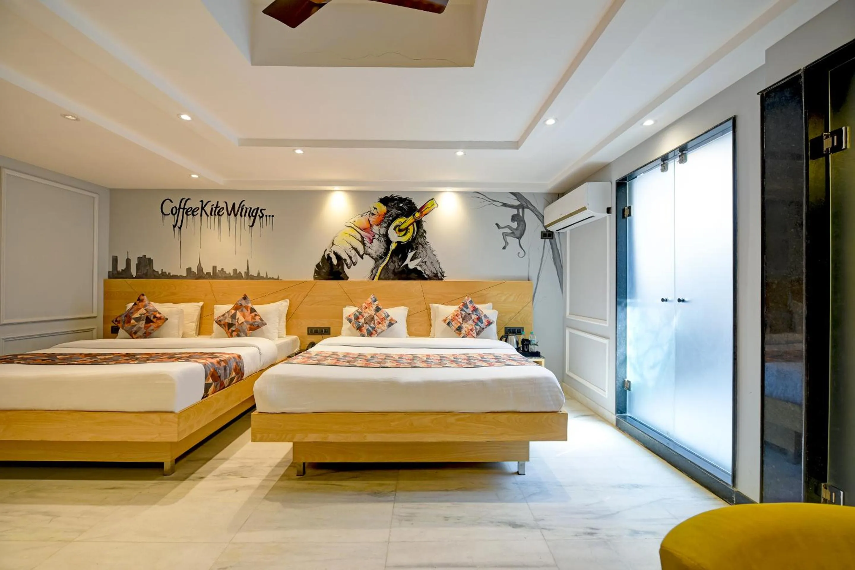 Photo of the whole room, Bed in Hotel Cottage Yes Please New Delhi