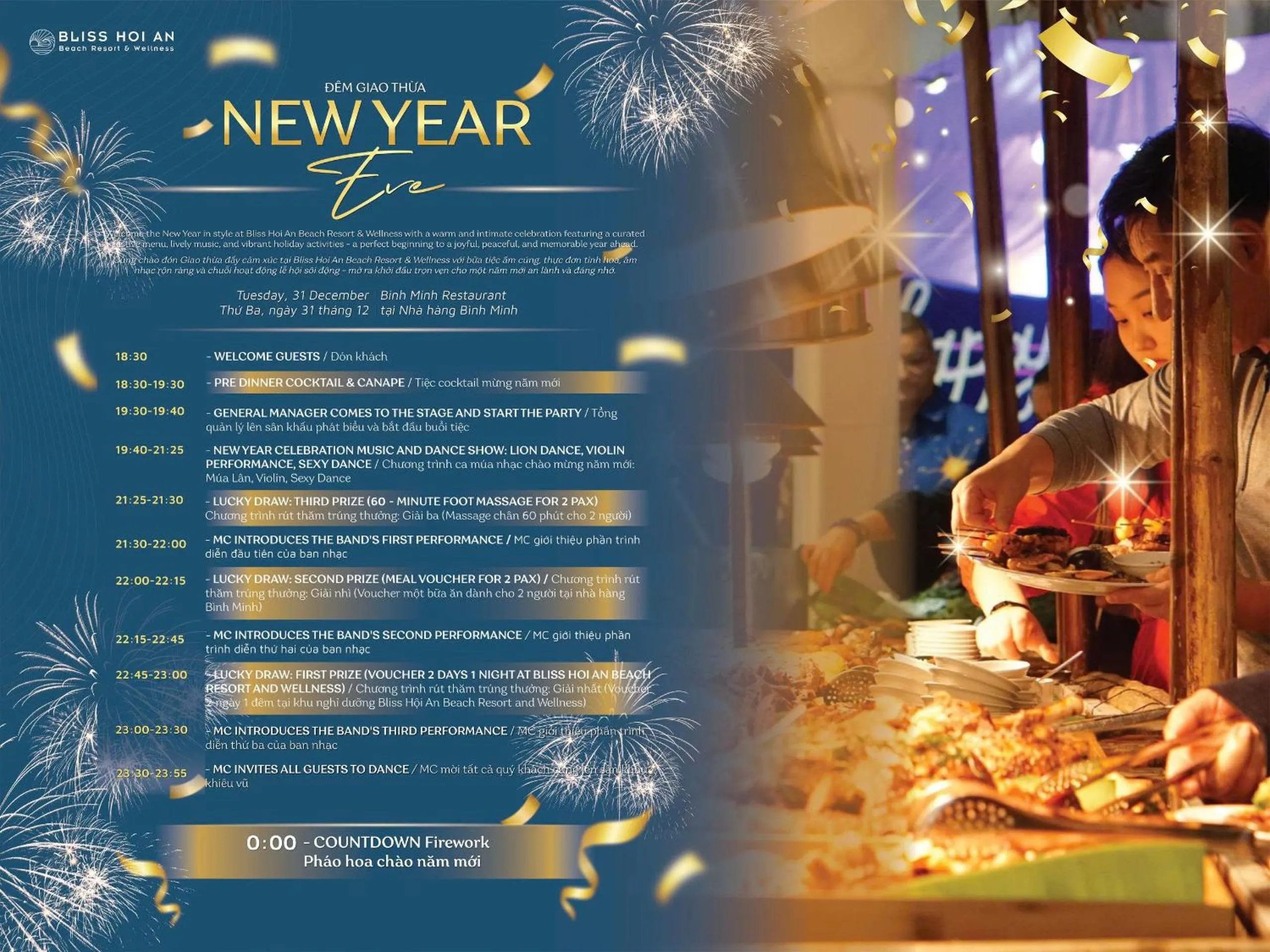 Restaurant/places to eat in Bliss Hoi An Beach Resort & Wellness