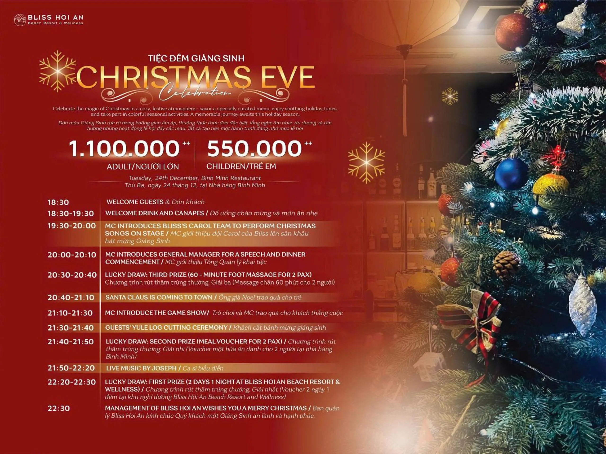 Restaurant/places to eat in Bliss Hoi An Beach Resort & Wellness