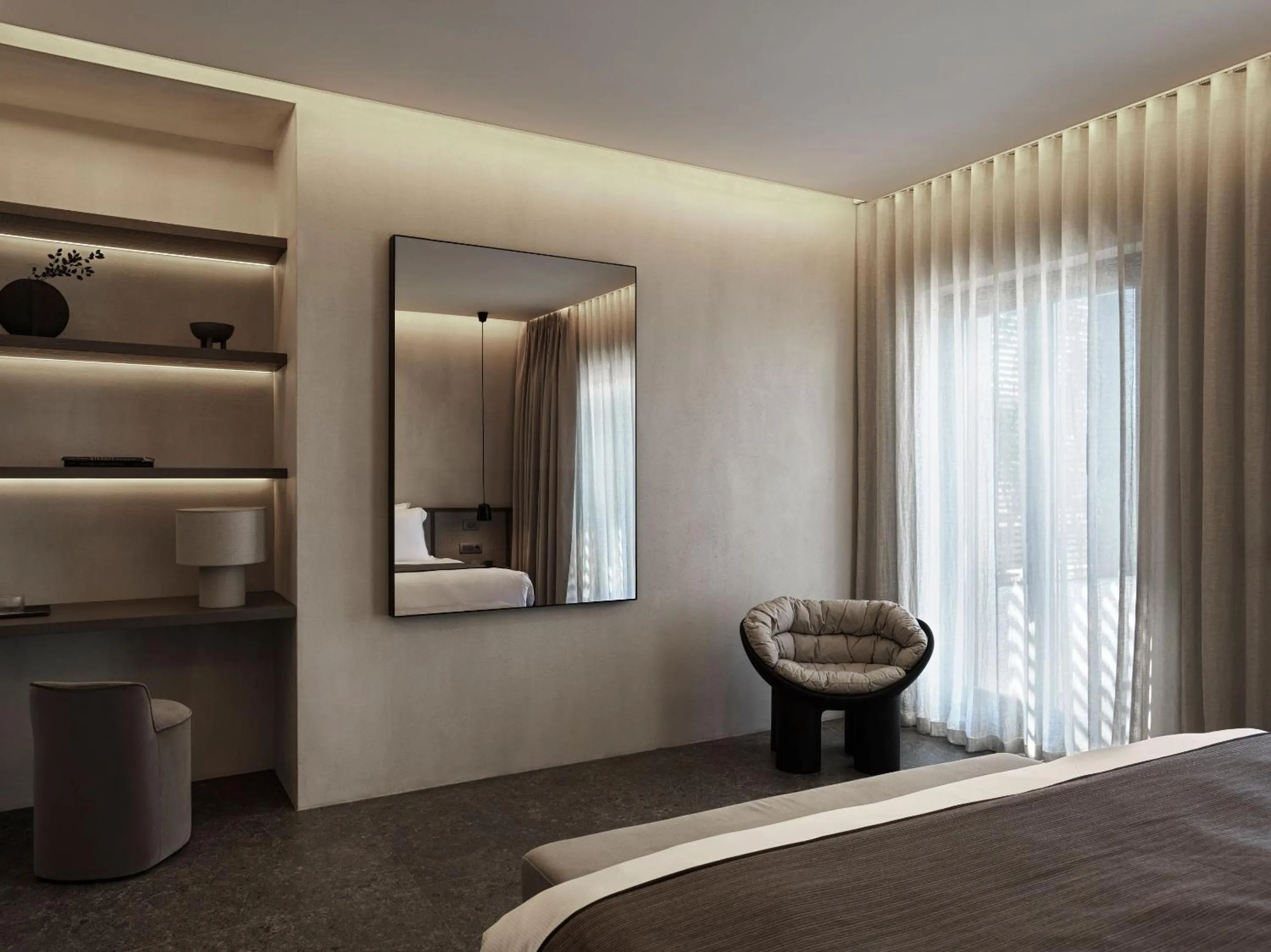 Decorative detail, Bed in Noima Boutique Hotel Mykonos