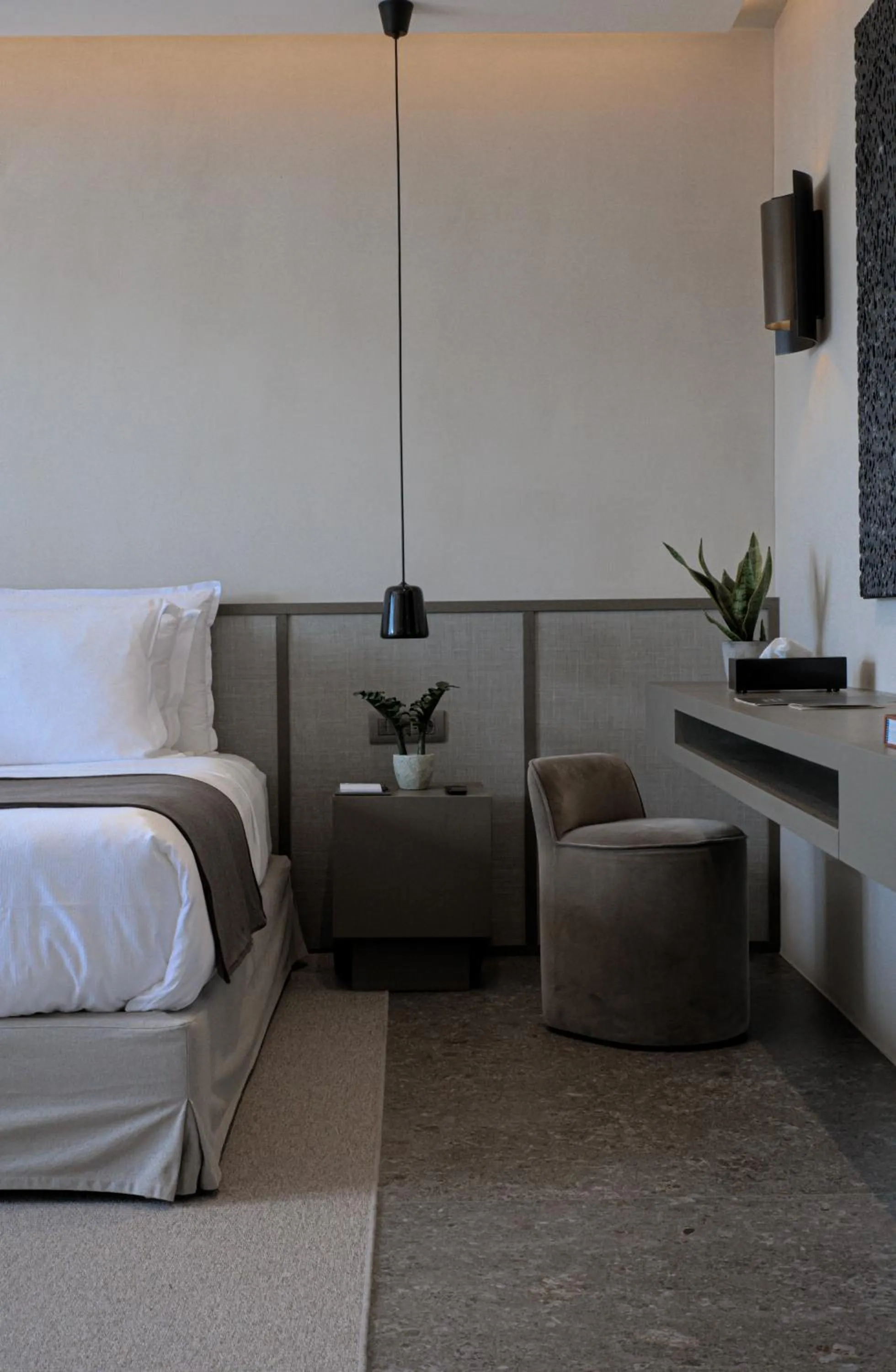 Bed in Noima Boutique Hotel Mykonos