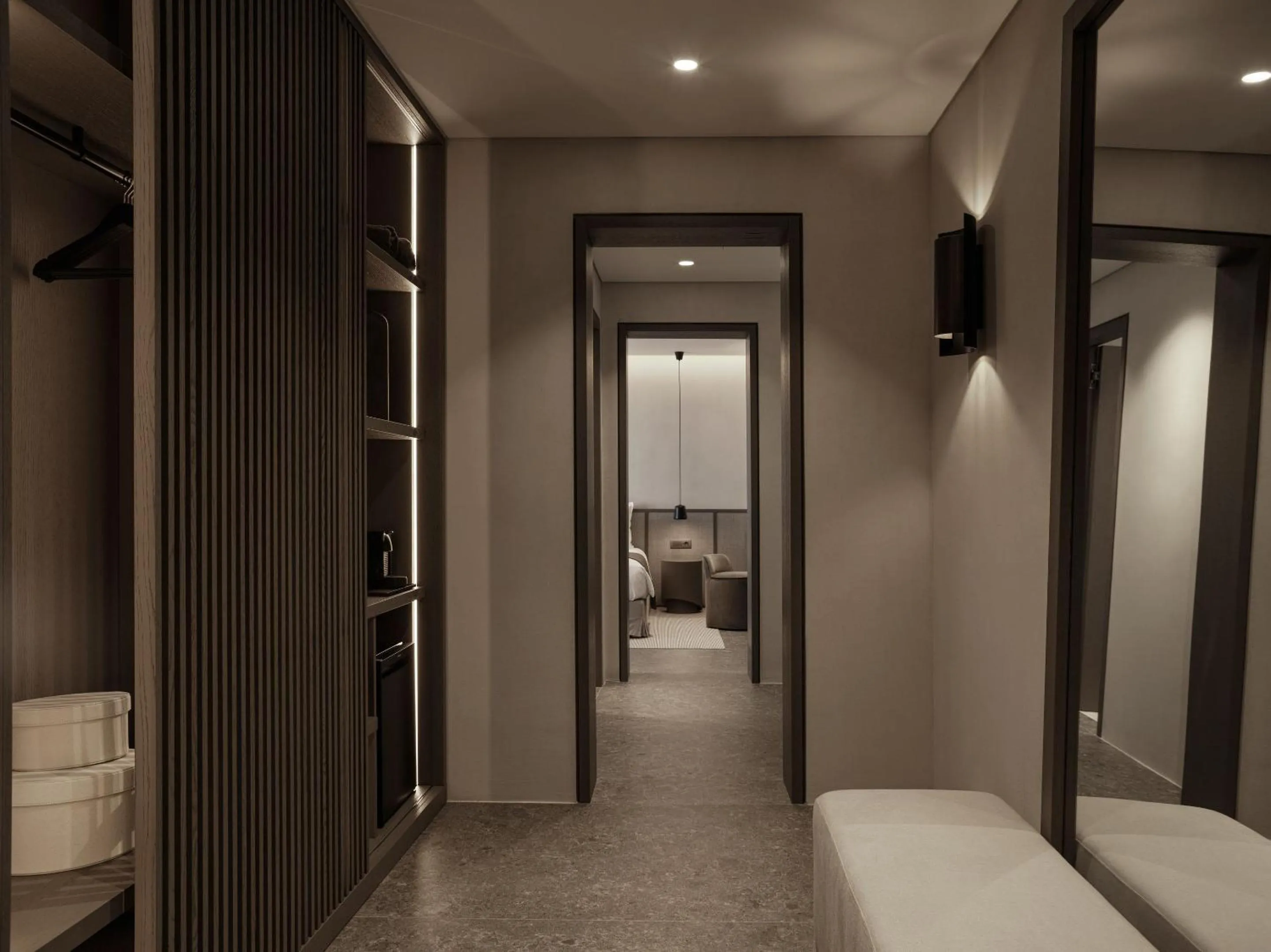 Bed in Noima Boutique Hotel Mykonos