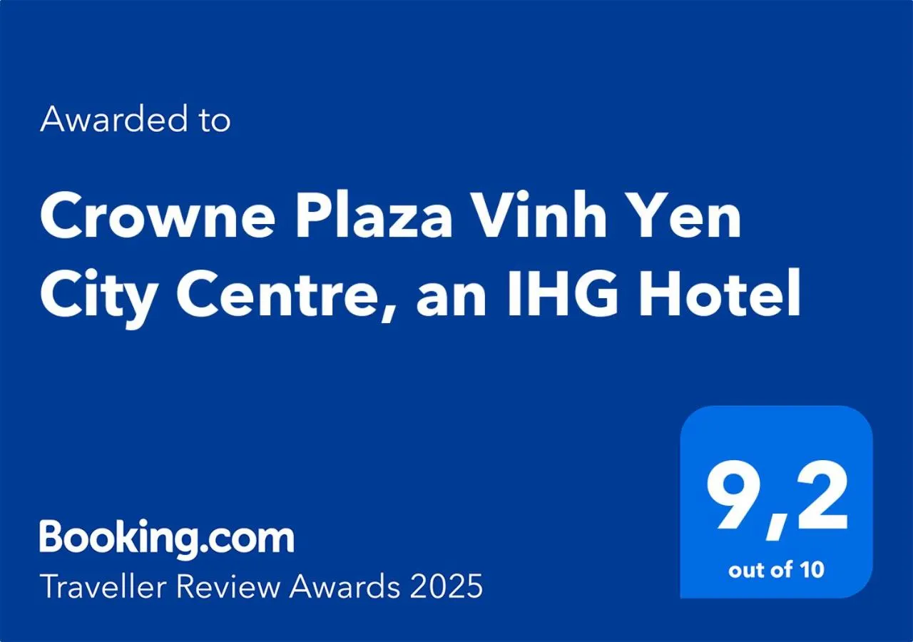 Certificate/Award in Crowne Plaza Vinh Yen City Centre by IHG