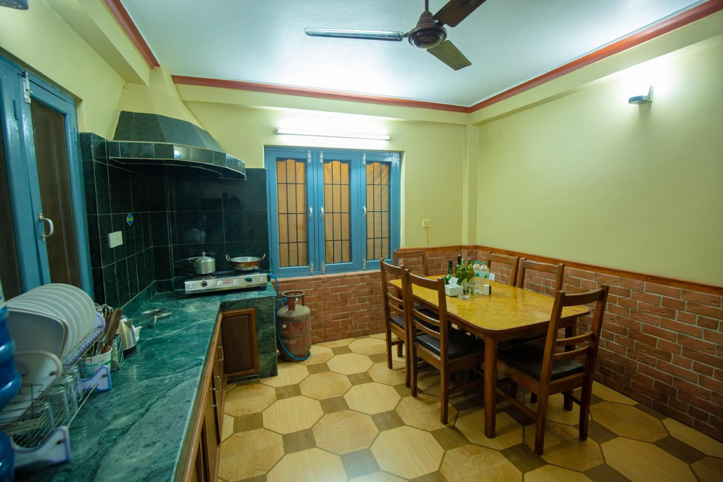 Kitchen or kitchenette in Paradise Boutique Hotel