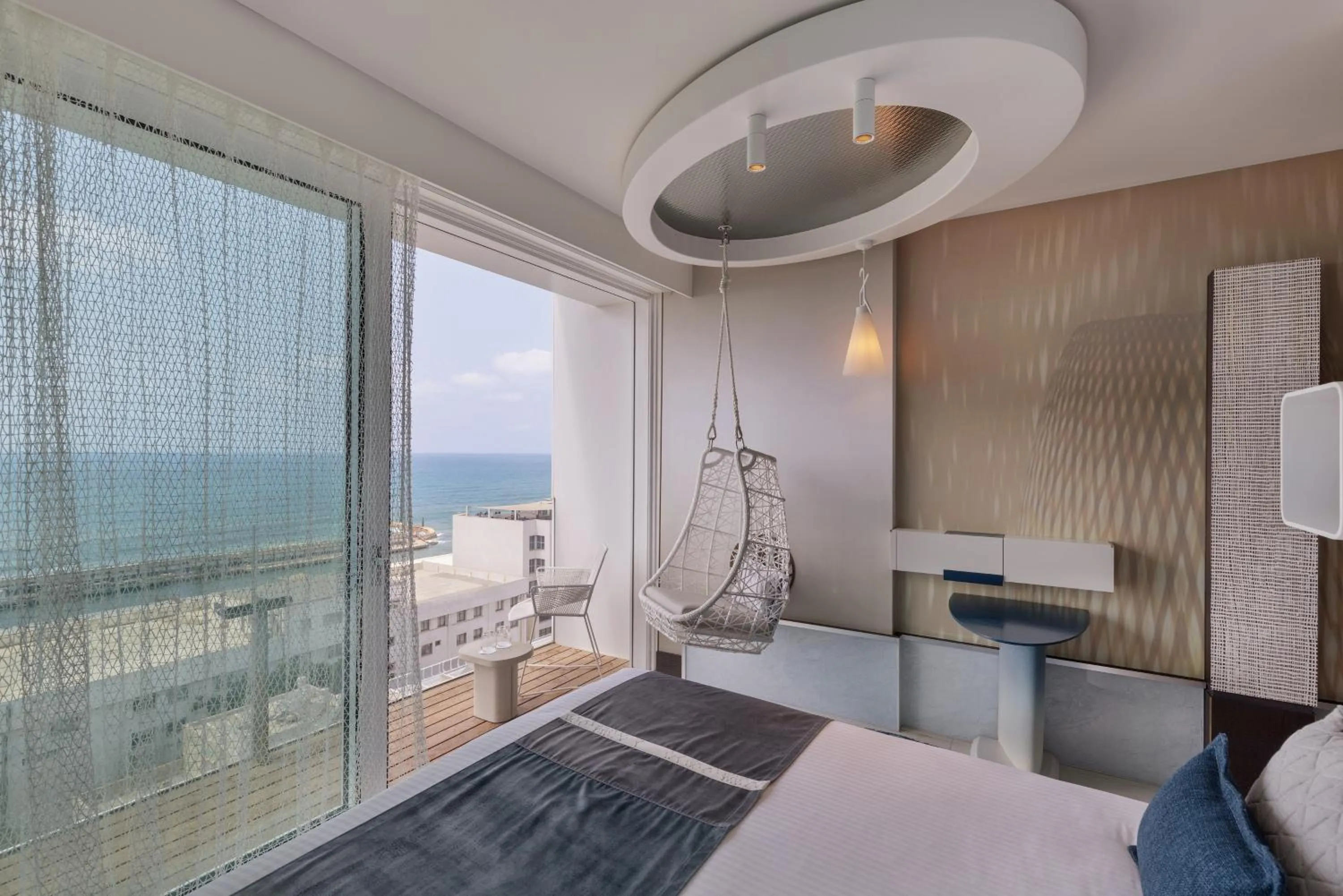 Bed in Port Tower by Isrotel Design