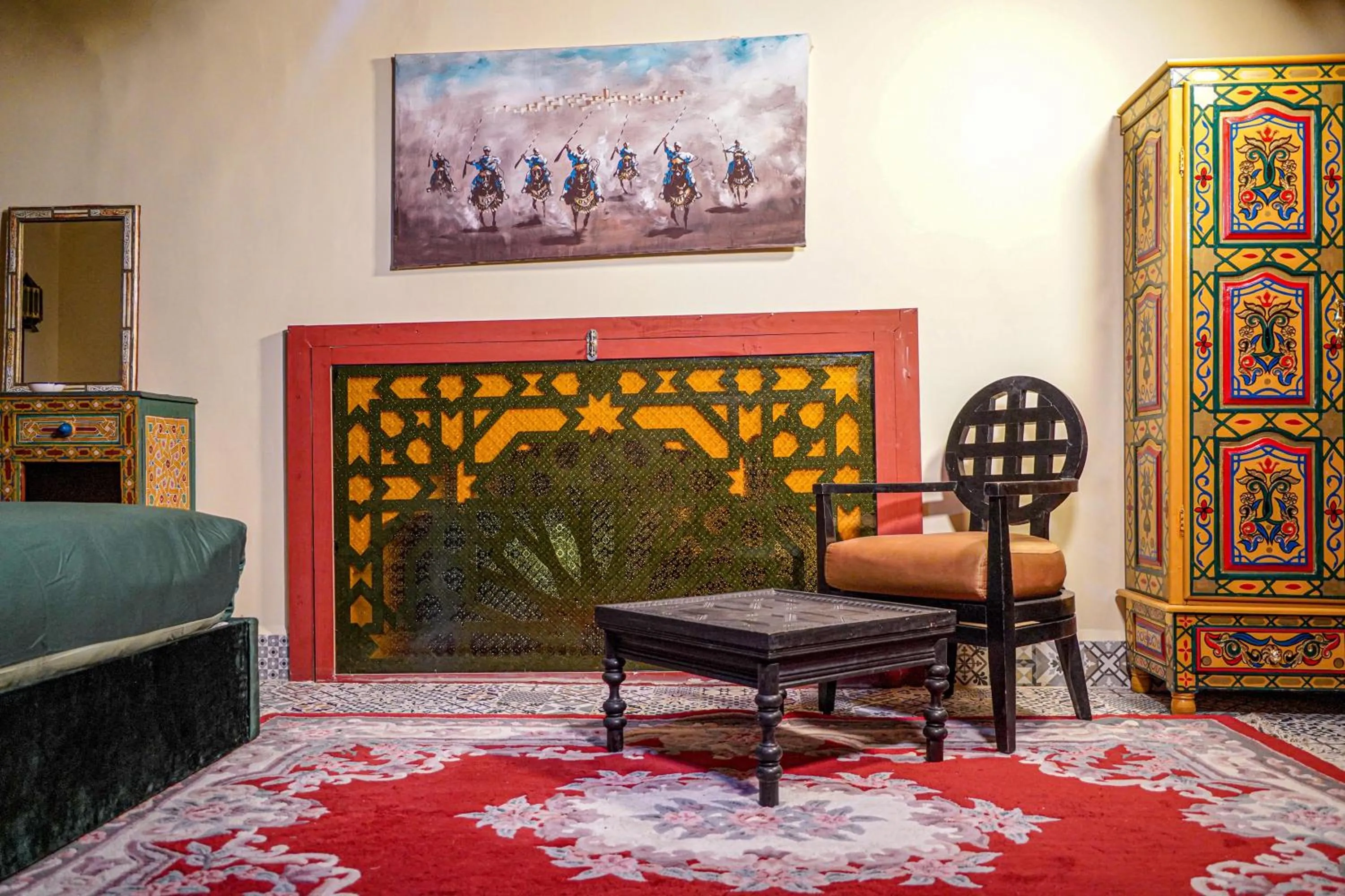Seating area in Riad Hadia Fes - Prestige Stay