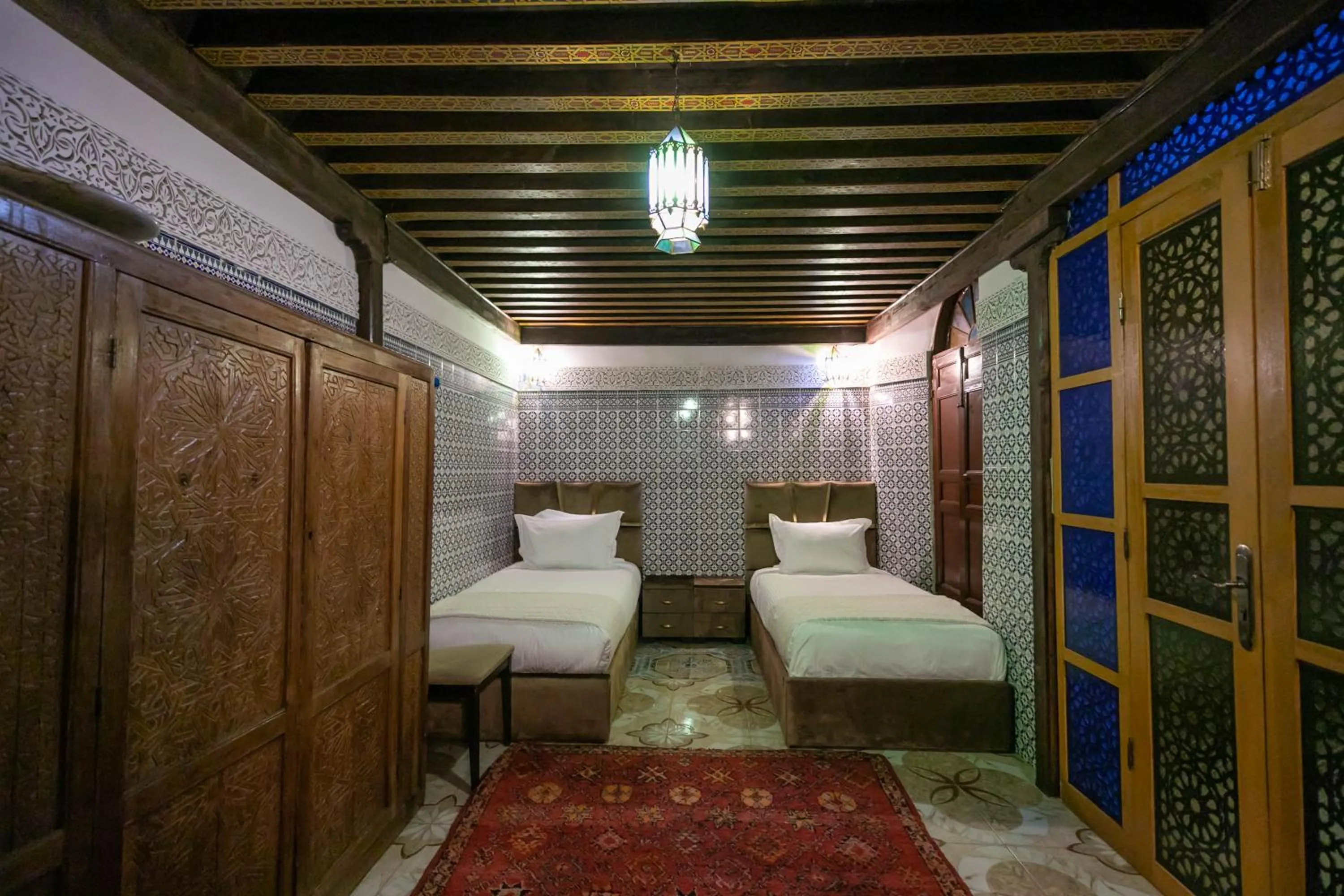 Bed in Riad Hadia Fes - Prestige Stay