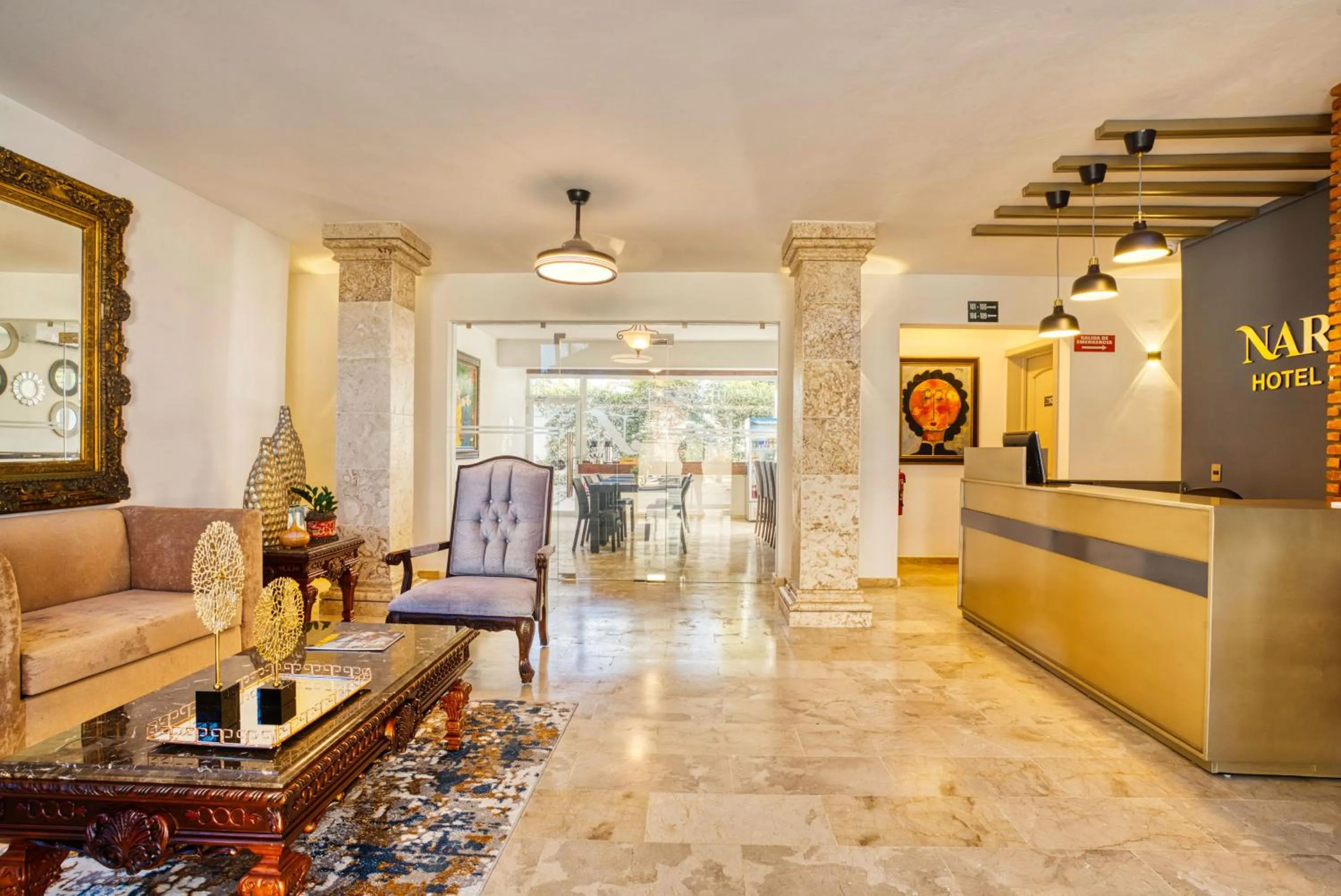 Lobby or reception in Naranjo Hotel Boutique