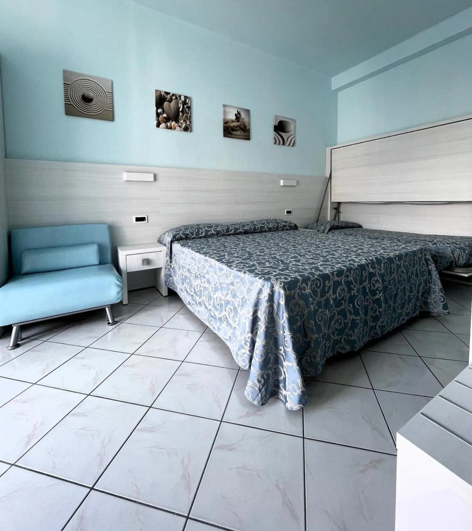 Bed in Hotel Mirabella