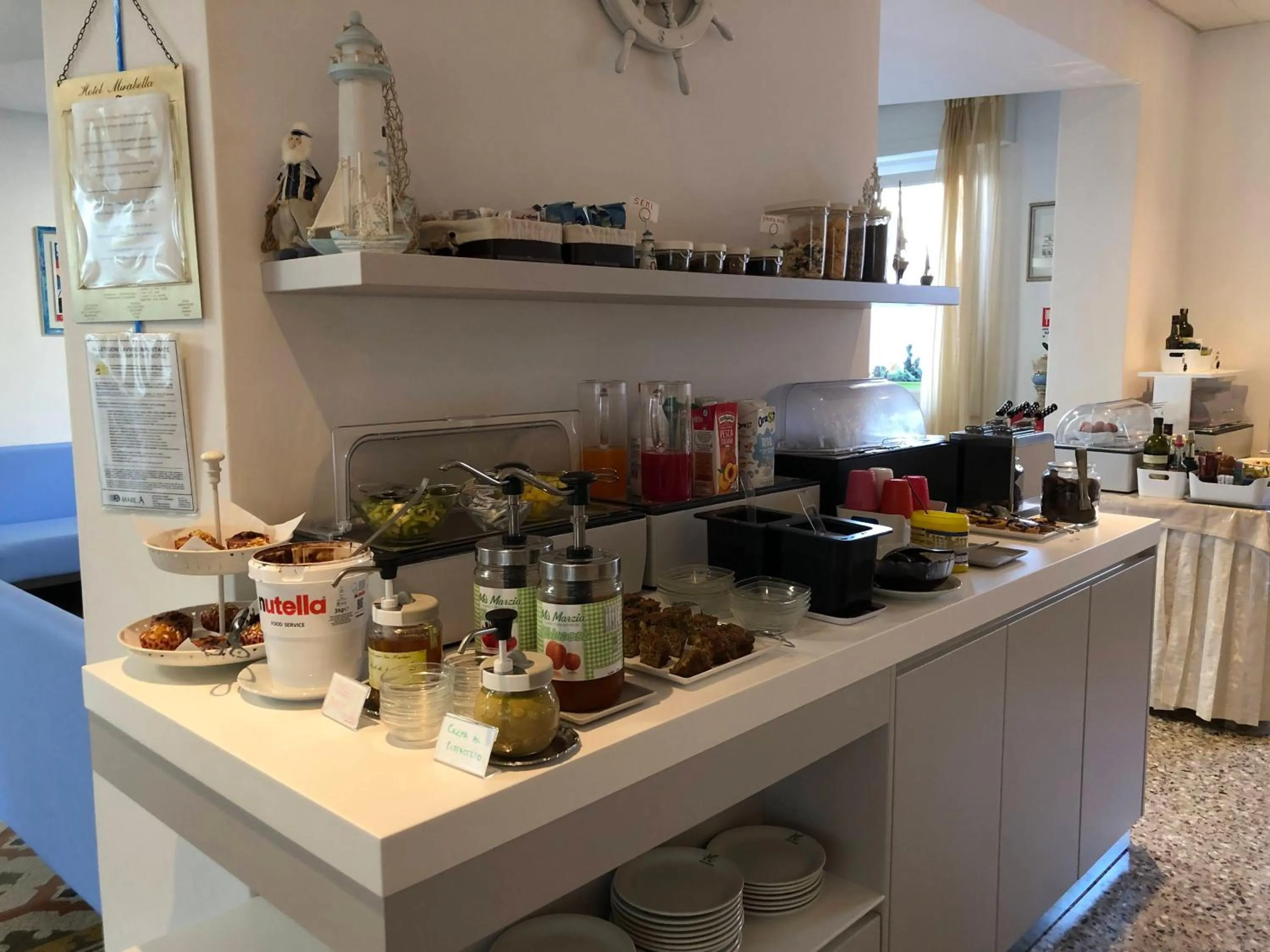 Buffet breakfast in Hotel Mirabella