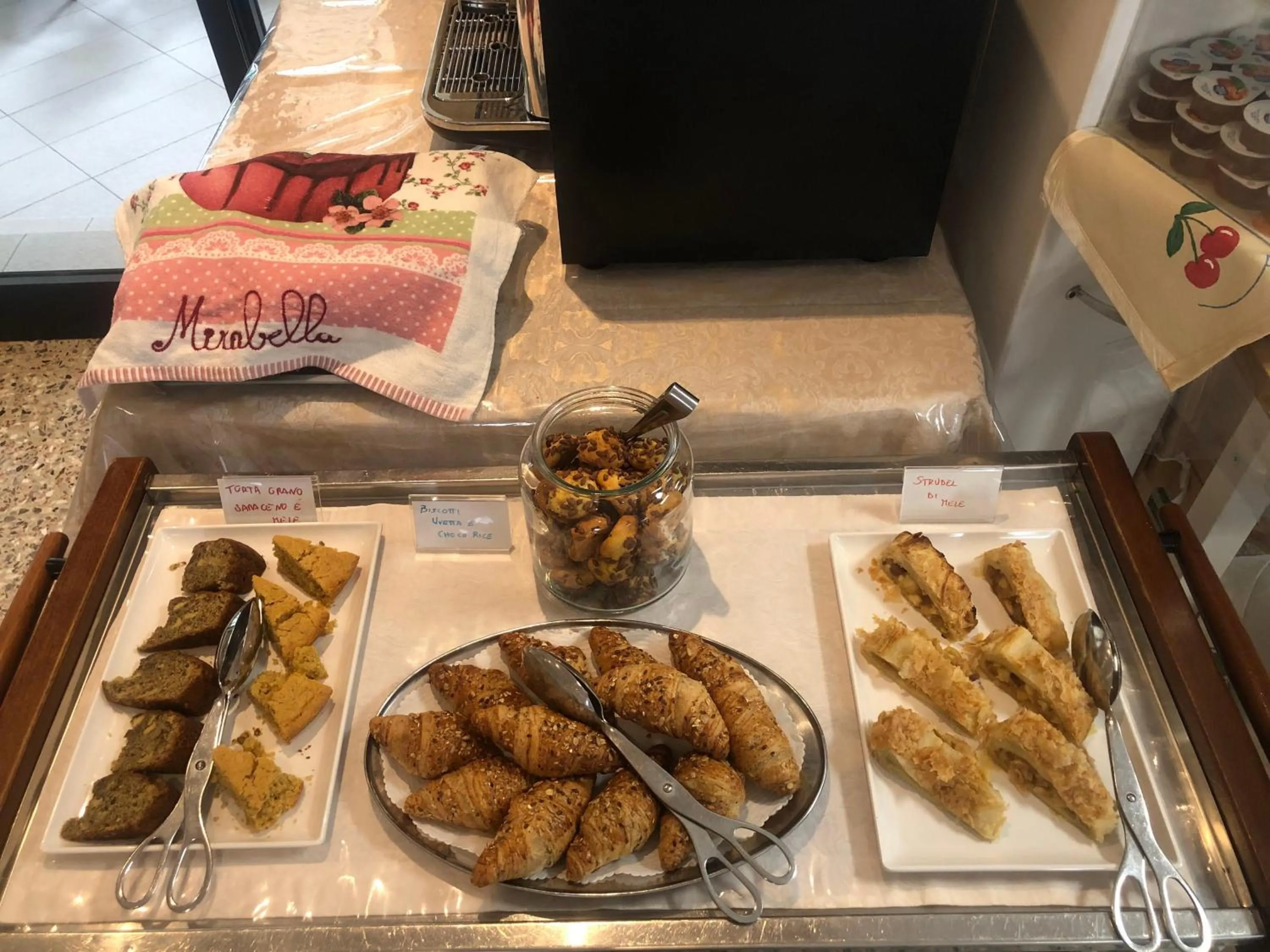 Buffet breakfast in Hotel Mirabella