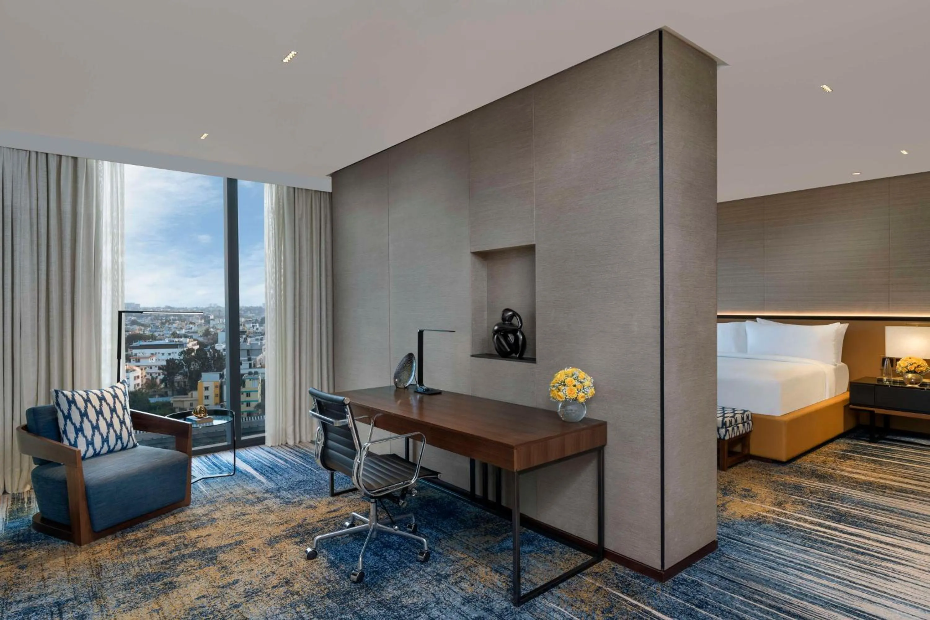 Bedroom in Hilton Bengaluru Embassy Manyata Business Park