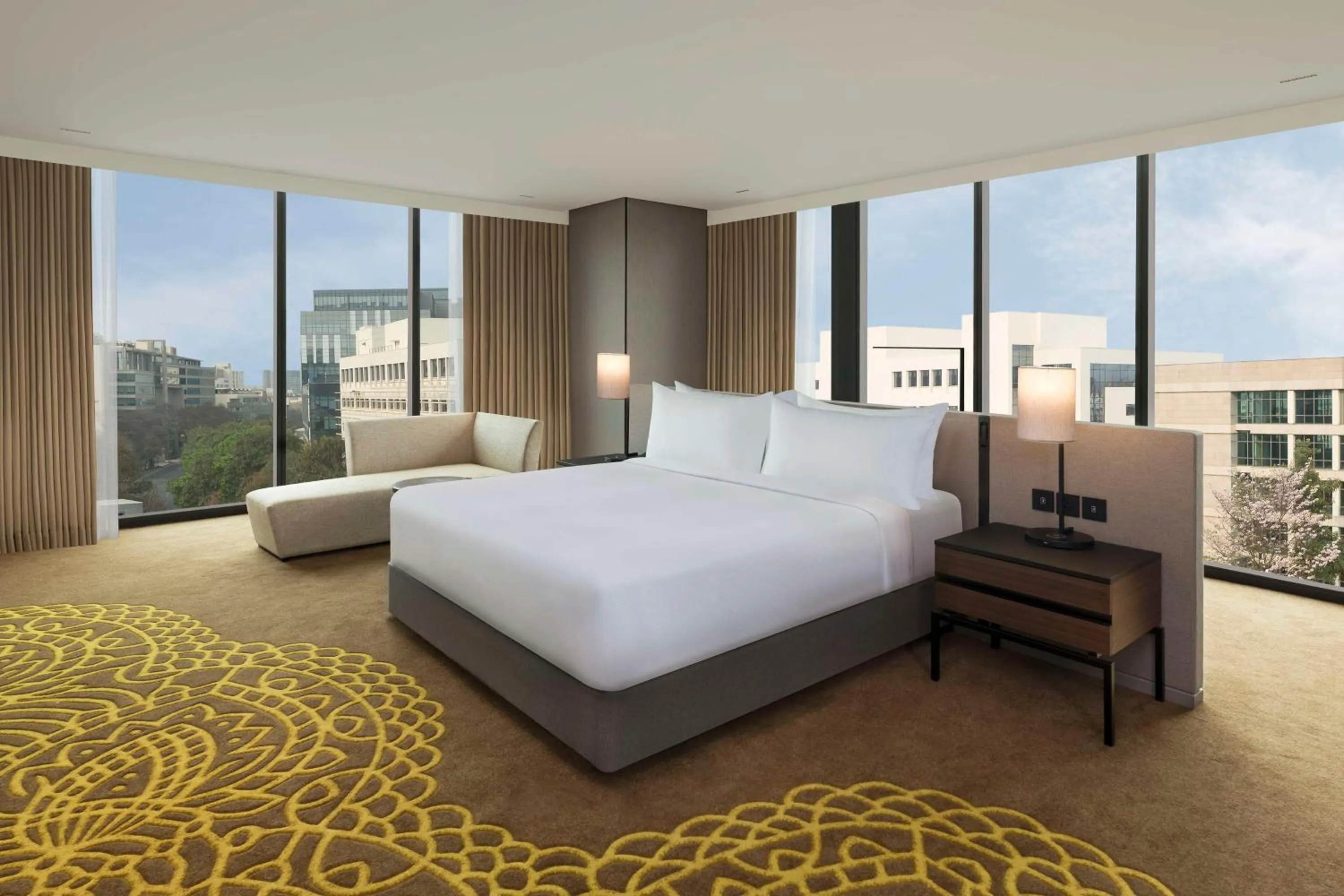 Bed in Hilton Bengaluru Embassy Manyata Business Park