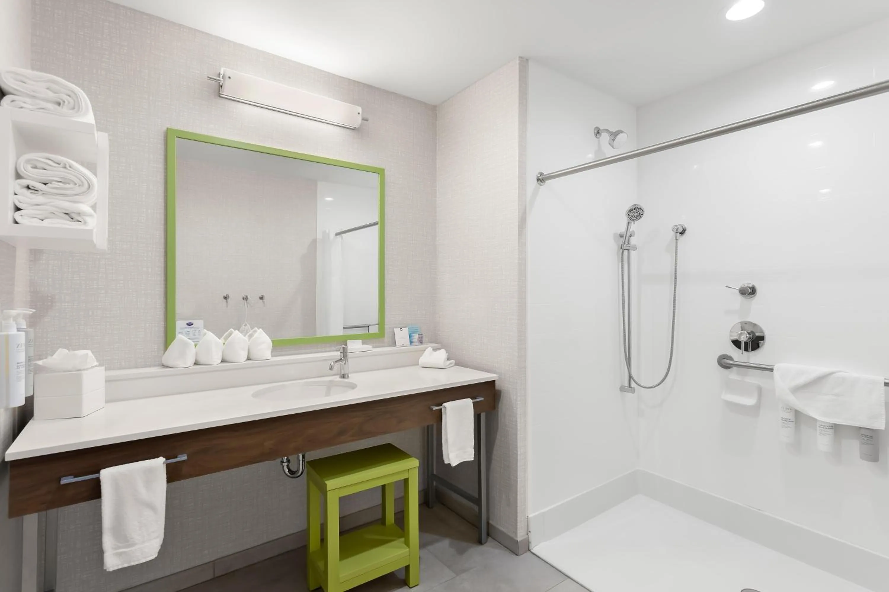 Bathroom in Hampton Inn By Hilton Huntley Chicago