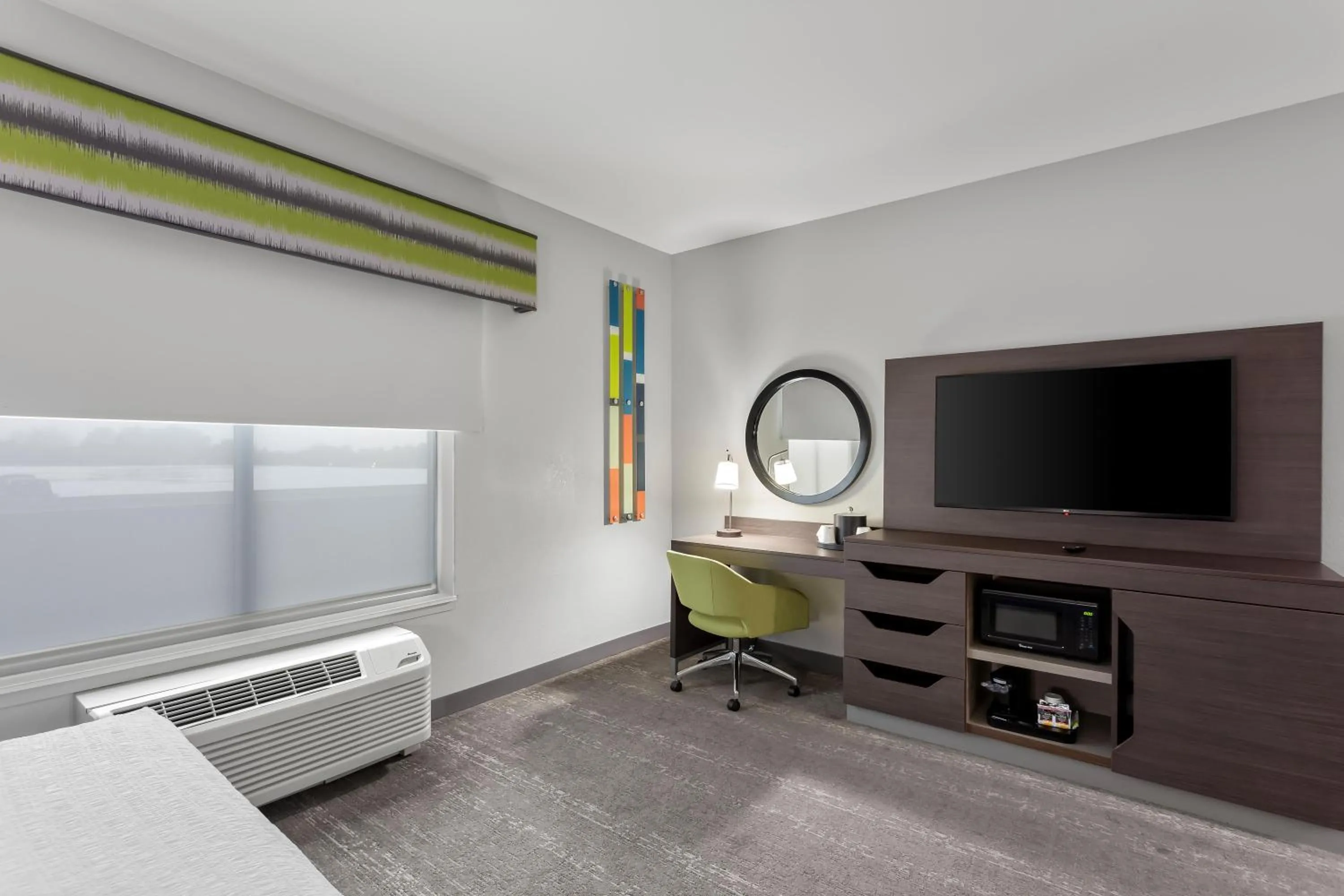 Bed in Hampton Inn By Hilton Huntley Chicago