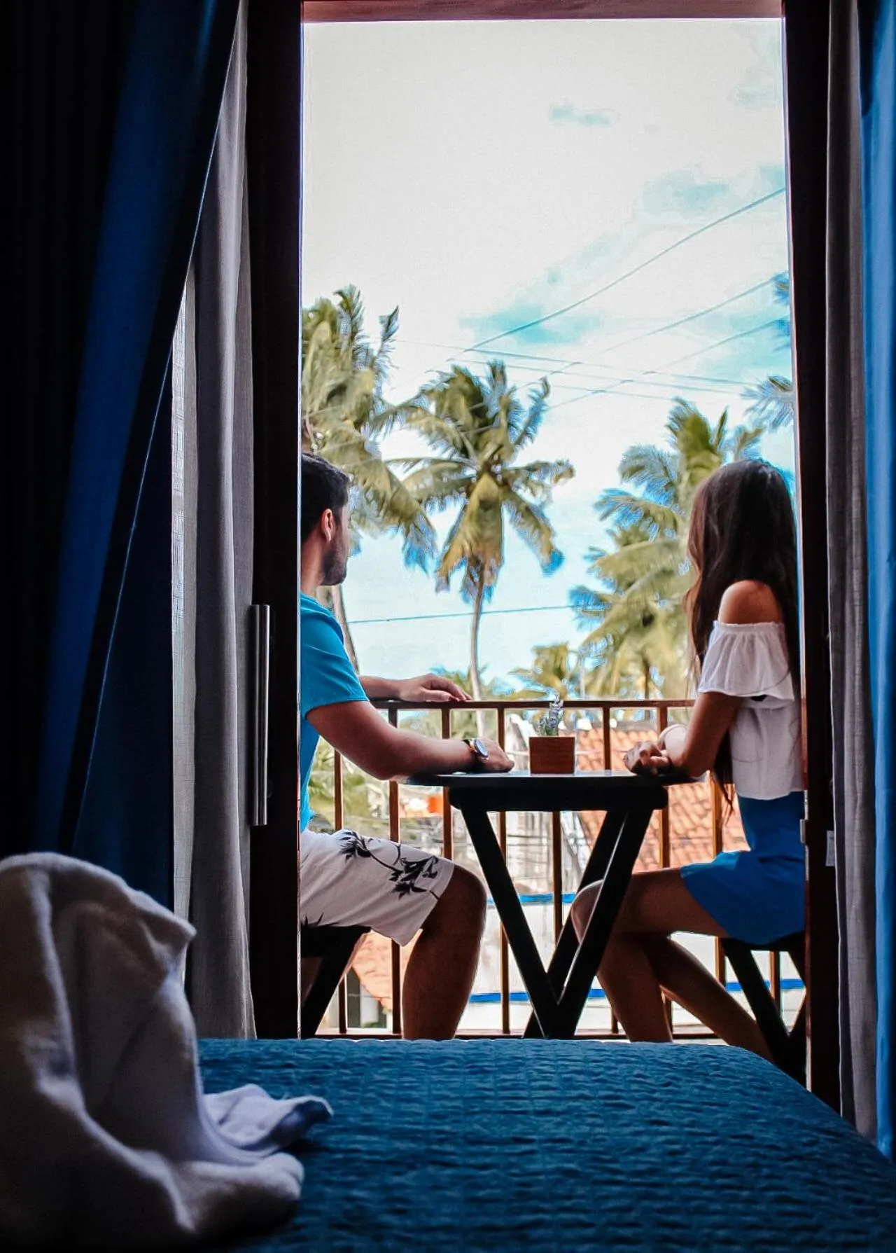 Balcony/Terrace in Pousada Sete Mares