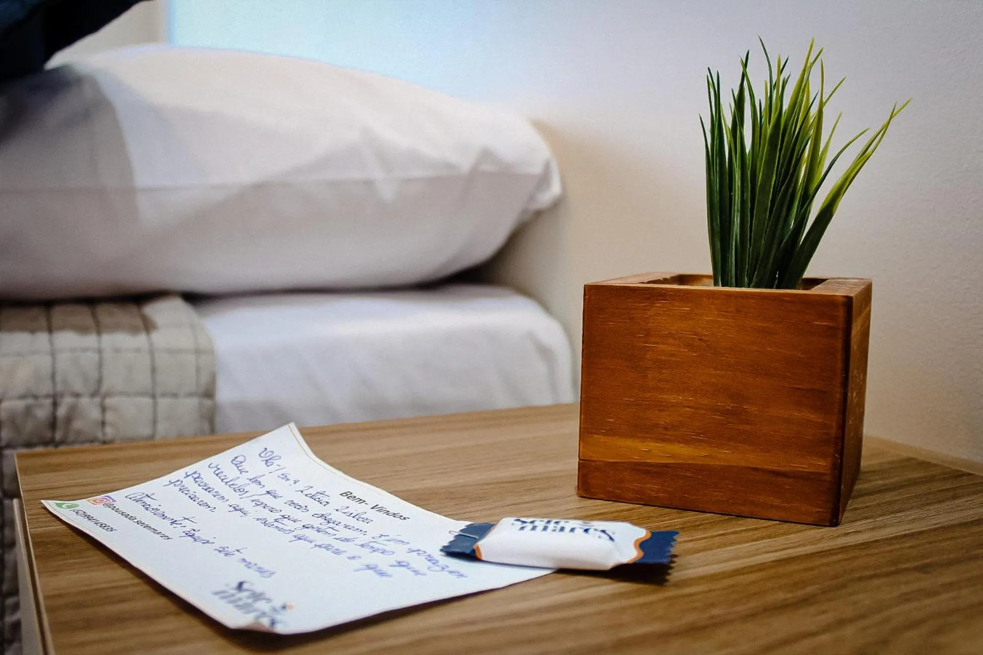 Bed in Pousada Sete Mares