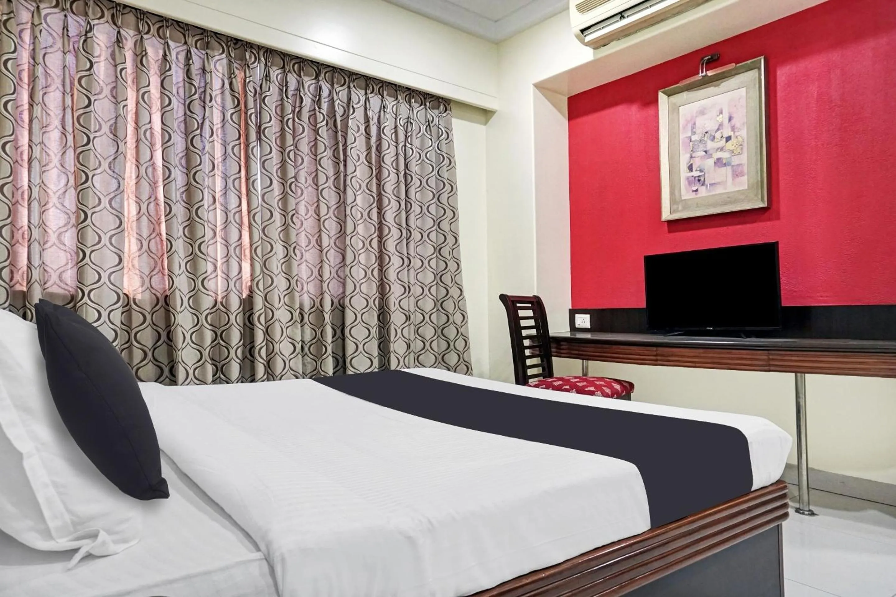 Bedroom, Bed in Townhouse OAK Gharonda Residency Near Sant Tukaram Nagar Metro Station