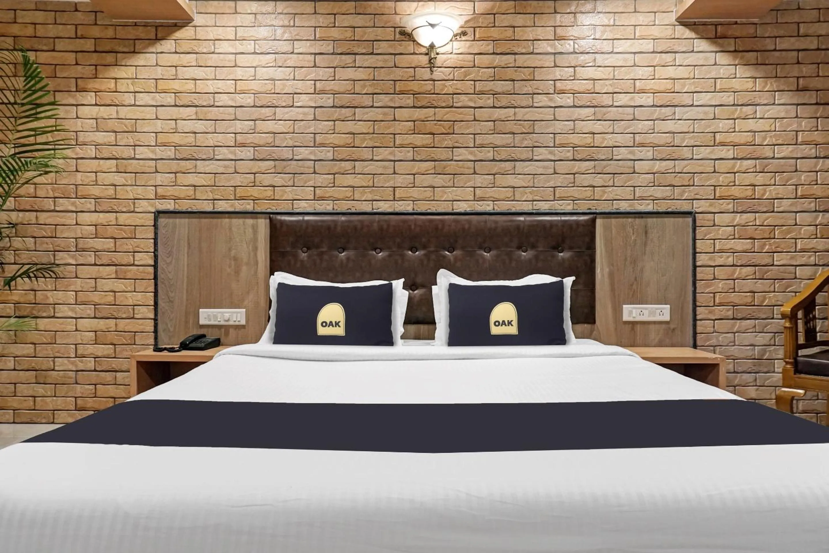 Bedroom, Bed in Townhouse OAK Gharonda Residency Near Sant Tukaram Nagar Metro Station