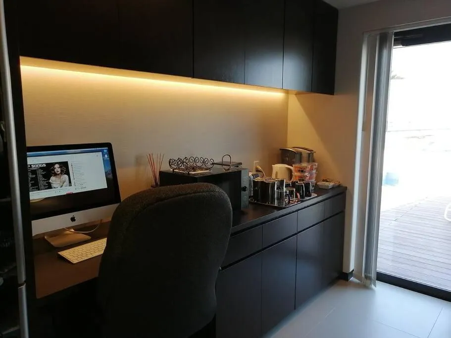 Coffee/tea facilities in SALTY HOUSE：海が目の前！