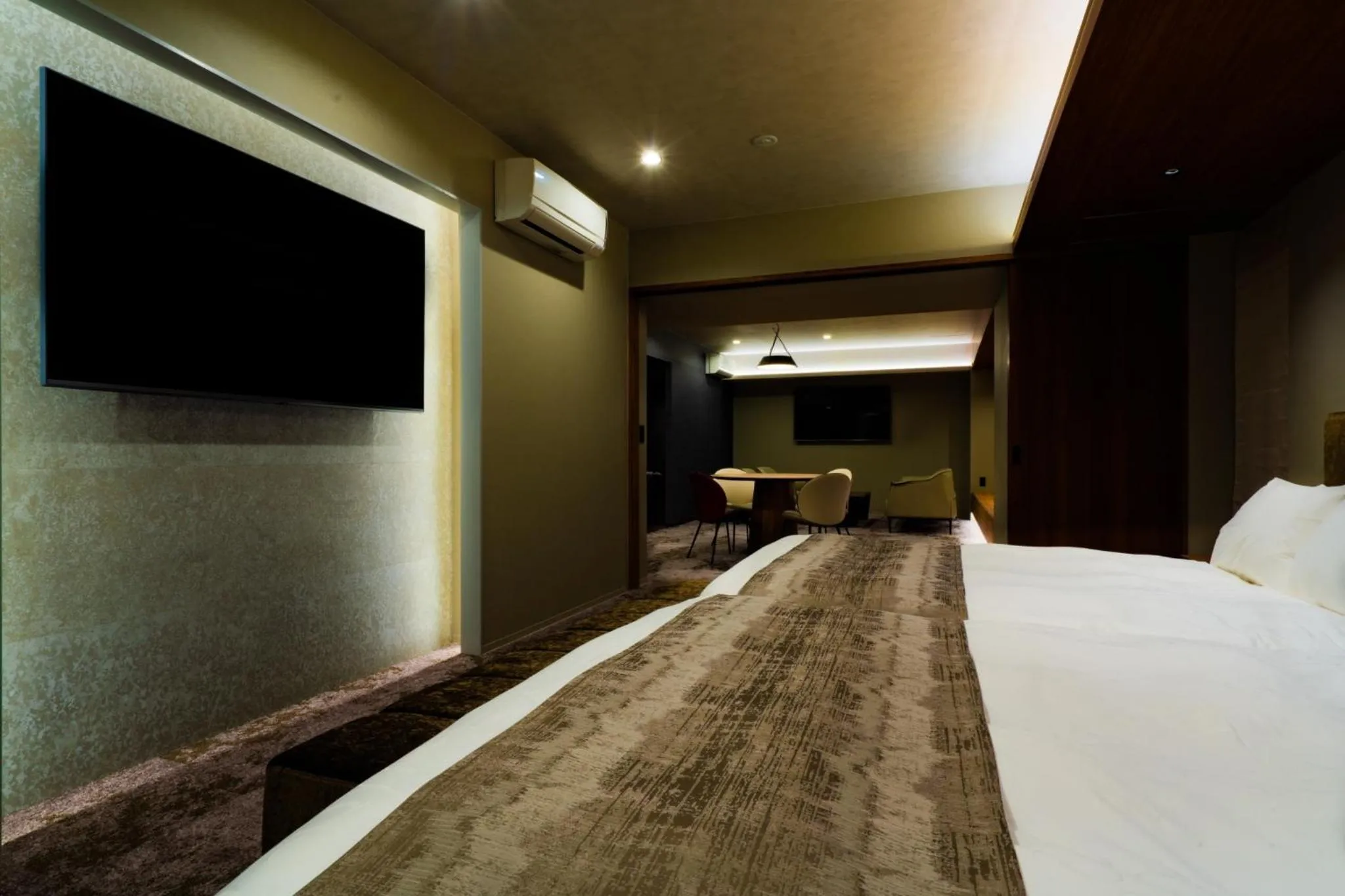 Bed in Randor Hotel Hiroshima Prestige