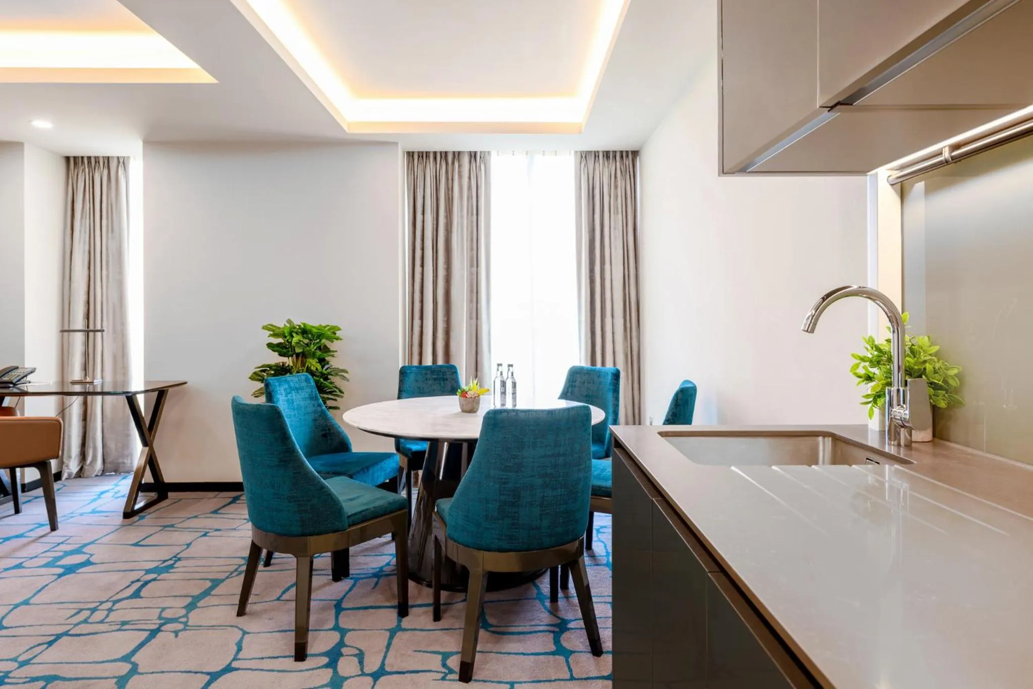 Seating area in Dao by Dorsett West London