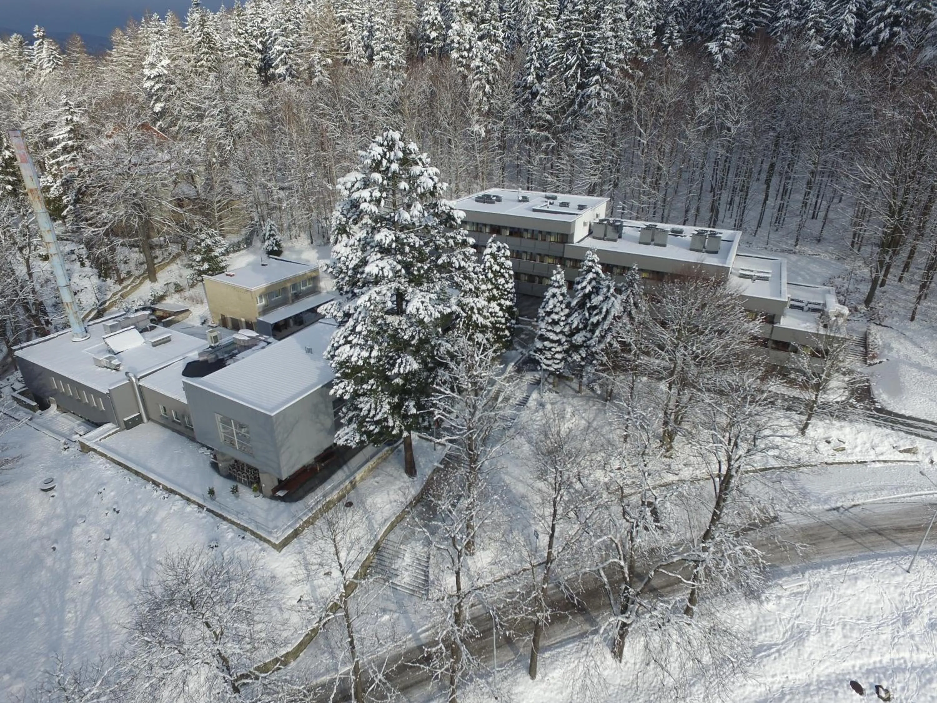 Bird's eye view in Hotel Trojan